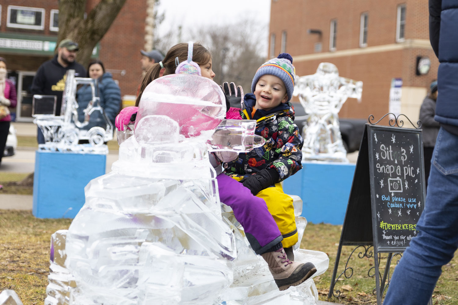 Dexter Ice Festival offers stunning ice sculptures and live