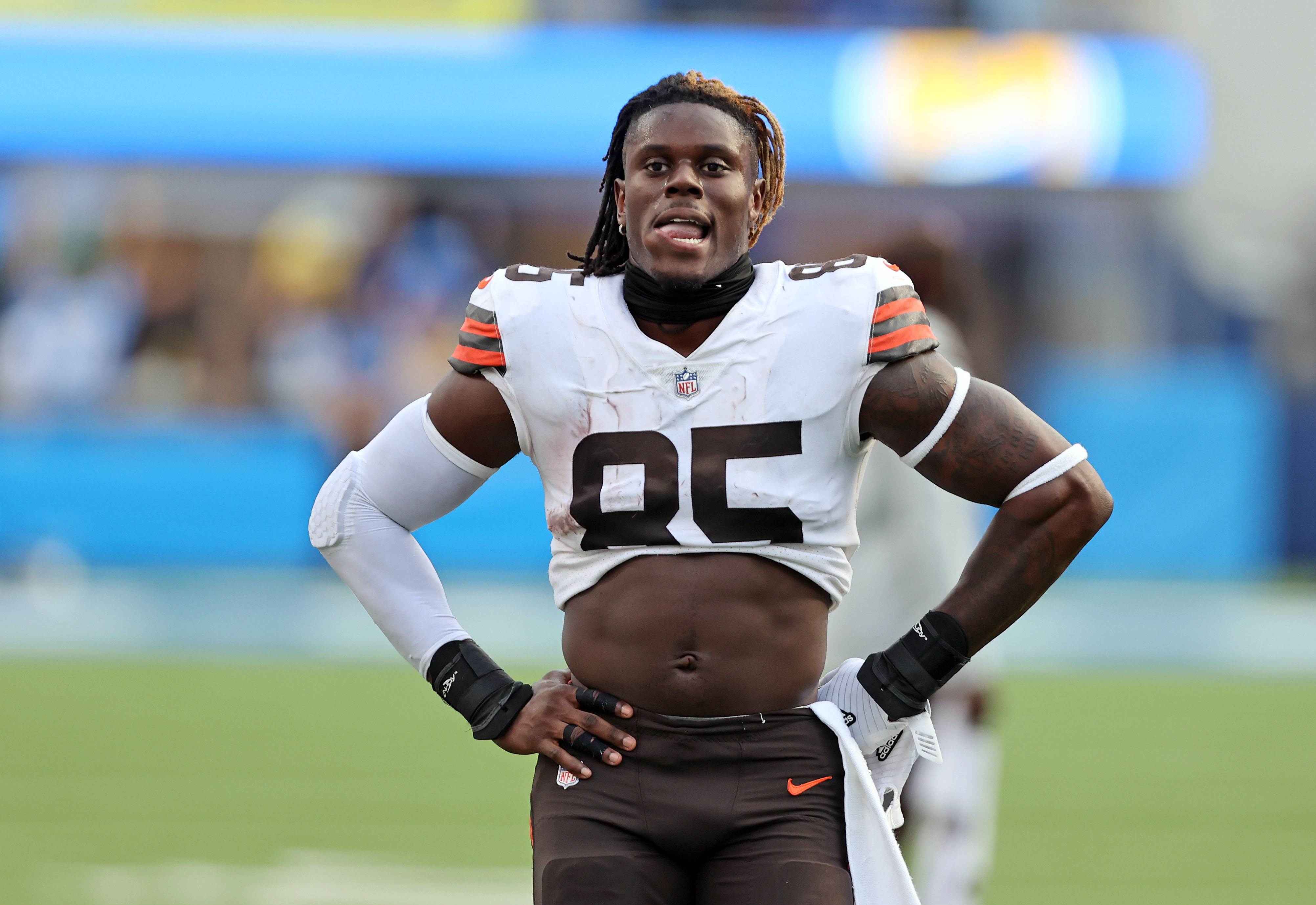 Cleveland Browns David Njoku vs. Los Angeles Chargers, October 10