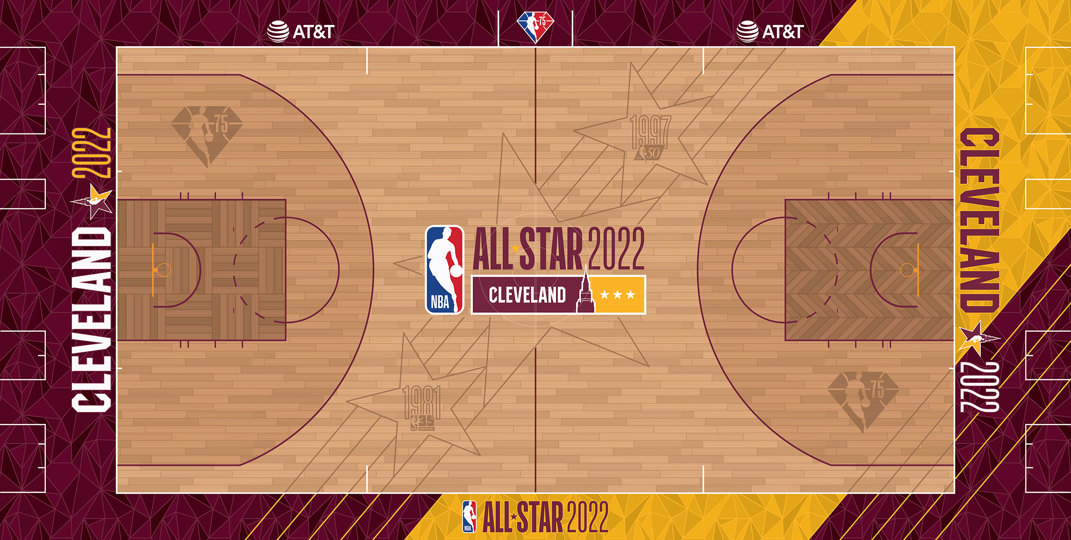 NBA unveils 2022 All-Star court and NFT scavenger hunt in Cleveland