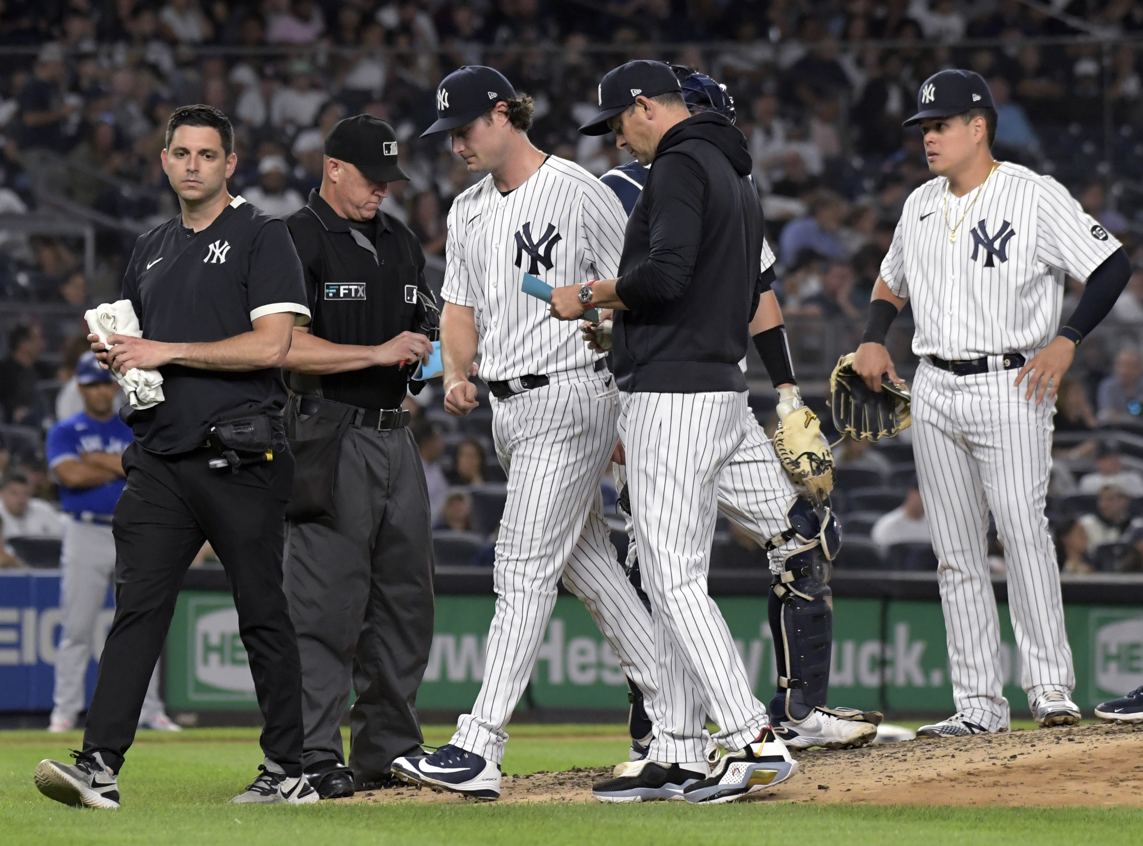 Yankees' Gerrit Cole hit hard for second straight start