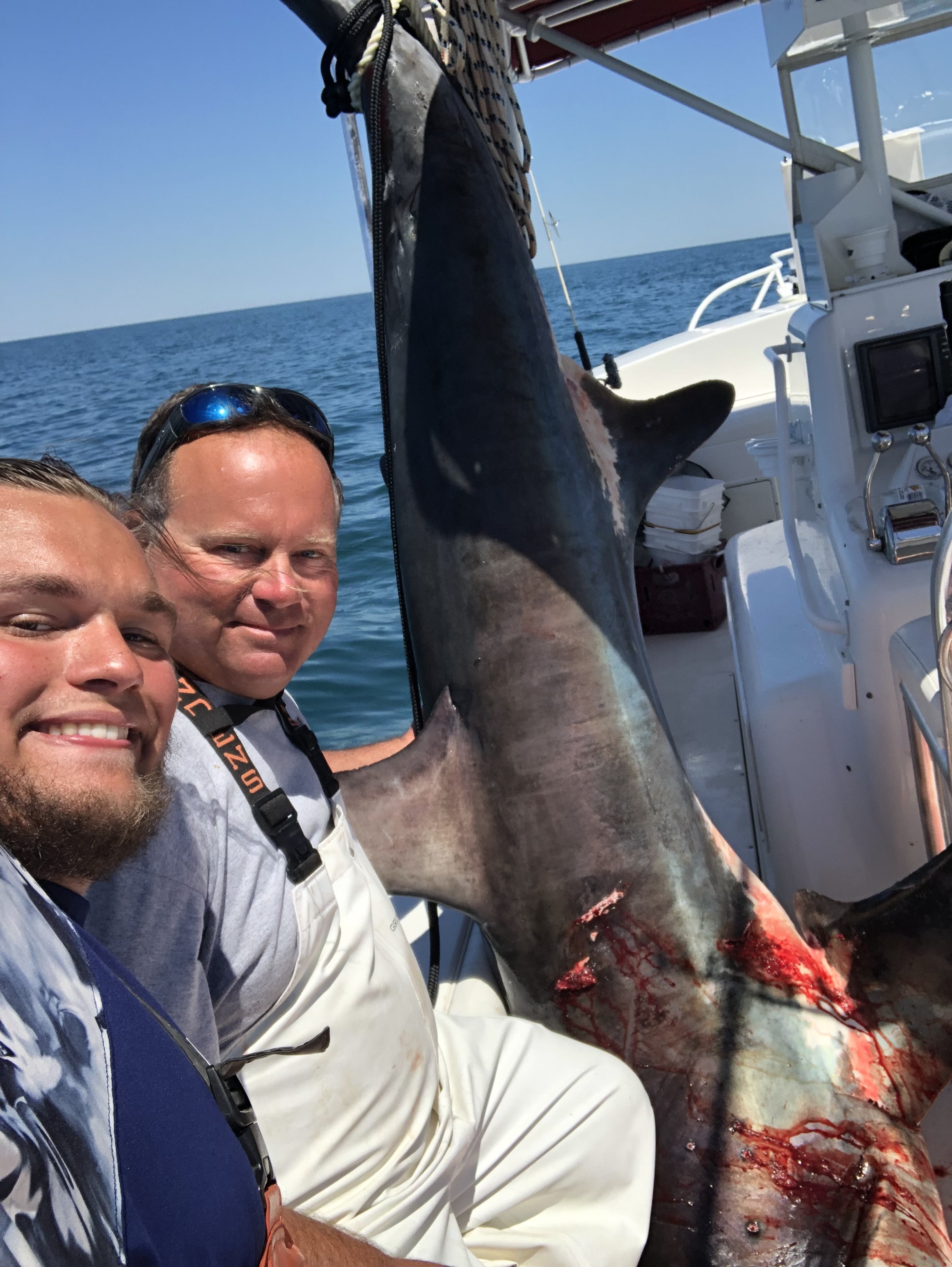 Staten Island fishermen hook 423-pound thresher shark 20 miles off coast of  Great Kills Harbor (photos) 