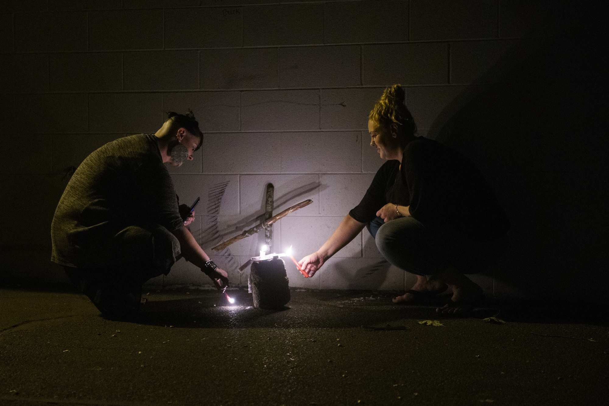 Buck Marshall vigil at Rosemary Anderson High School