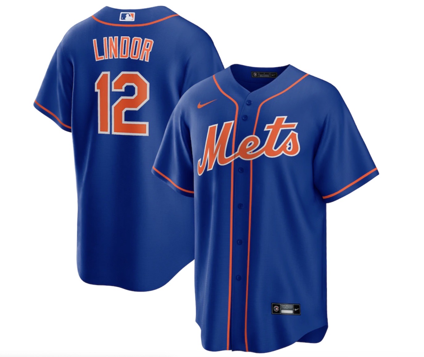 Francisco Lindor #12 - Team Issued Road Grey Jersey with Seaver Patch - 2021  Season