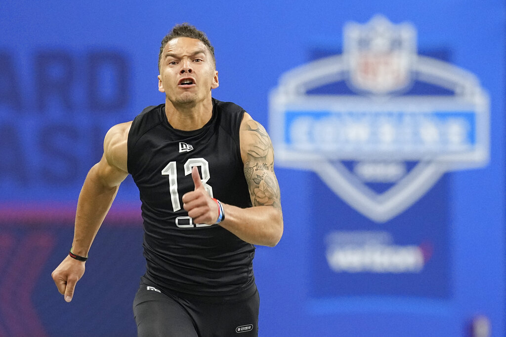 Quarterbacks Run the 40-Yard Dash at 2022 NFL Combine: Ridder