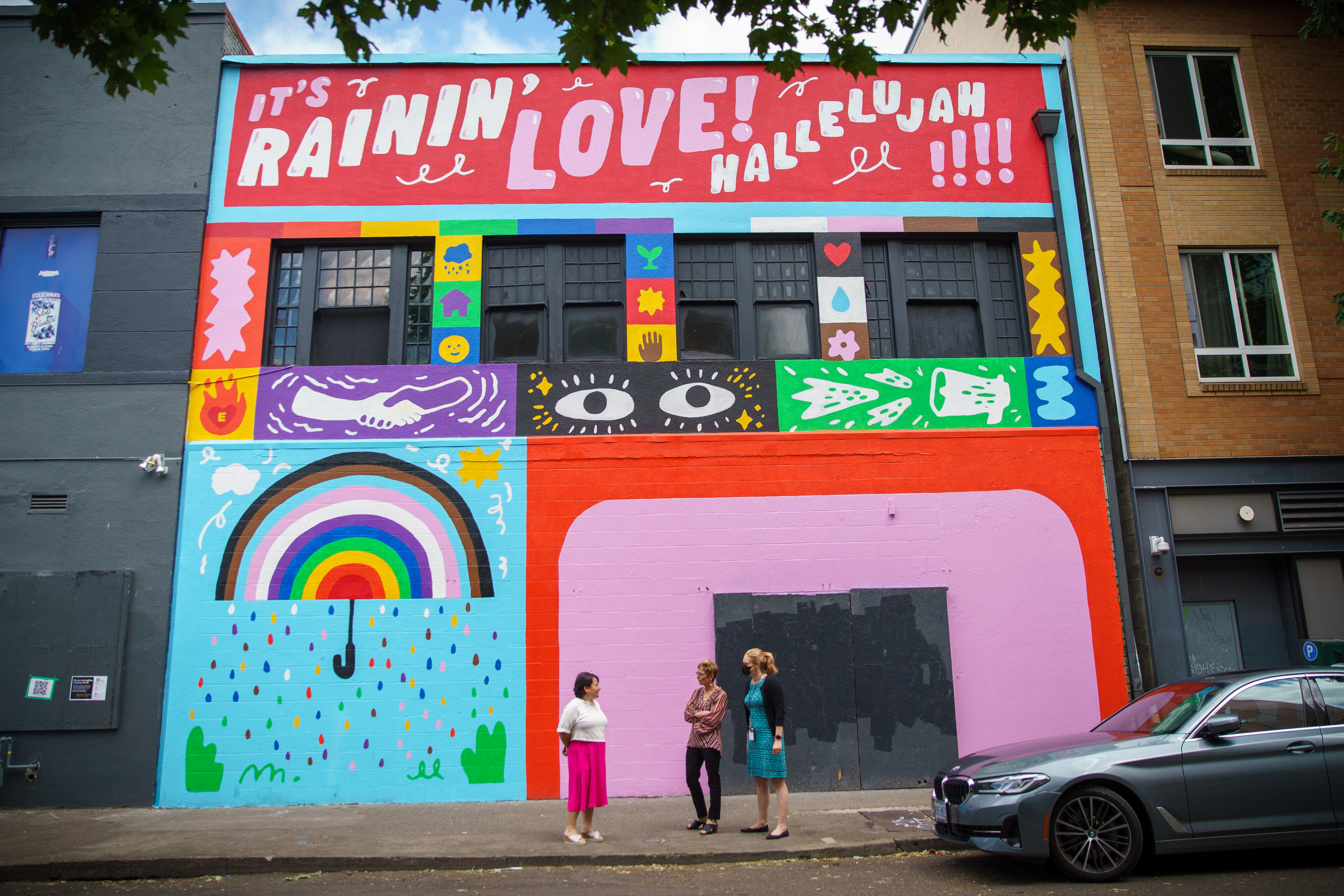 Vivid Element  Downtown Portland Mural Seeking Nature and Kindness