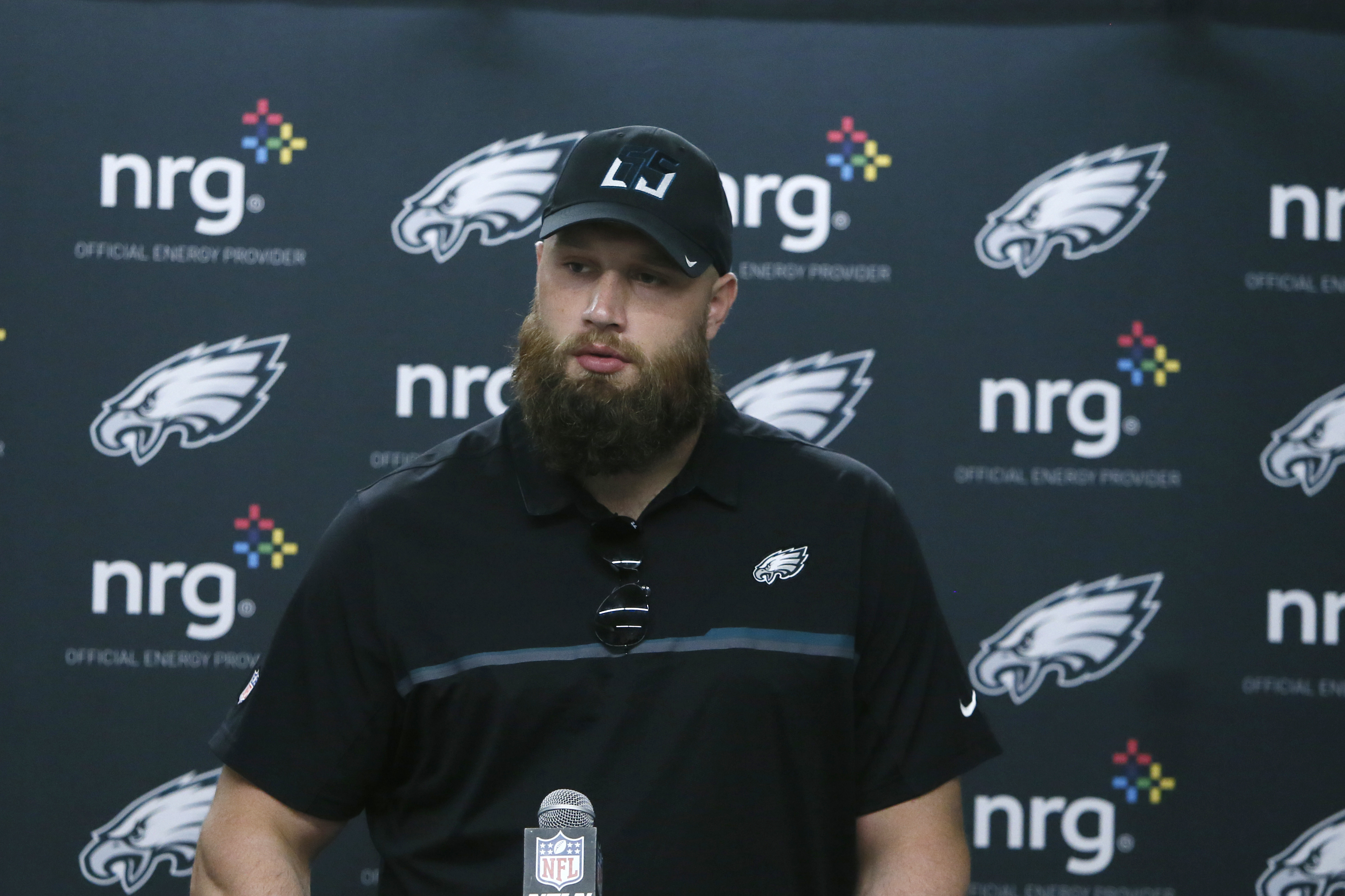 Philadelphia Eagles lineman Lane Johnson talks about depression