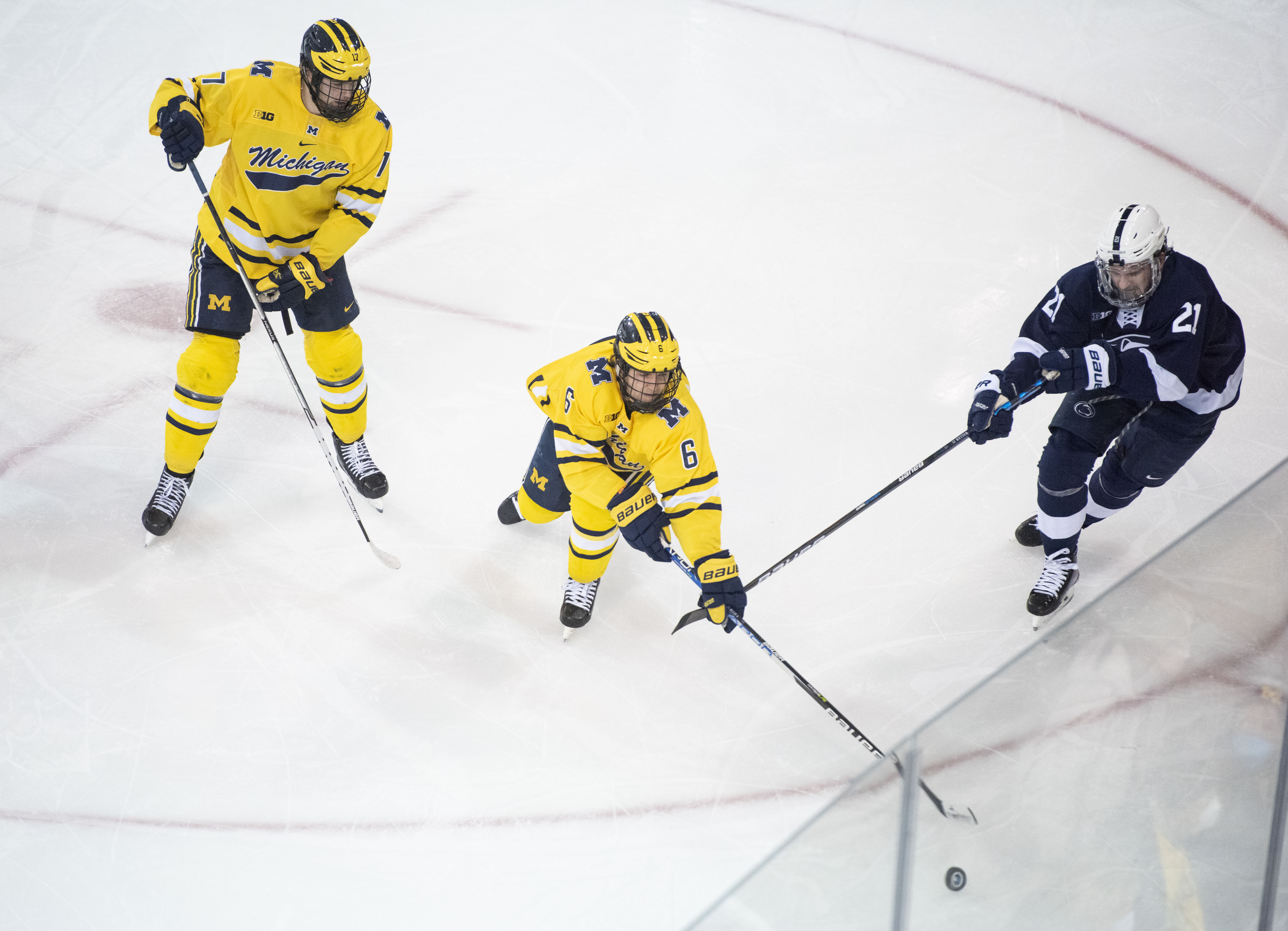 Michigan hockey overwhelmed, downed 3-0 by Penn State