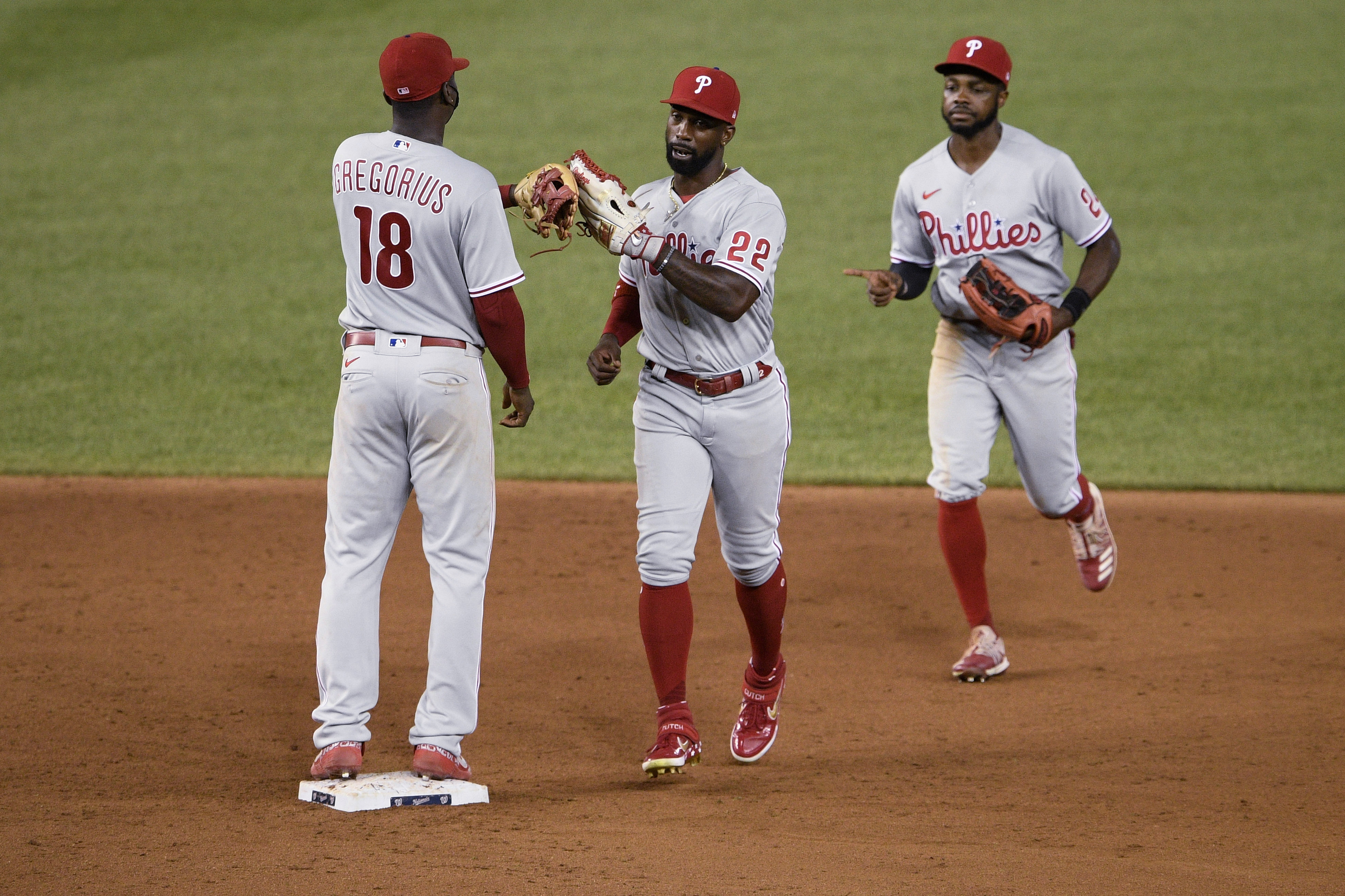 Andrew McCutchen celebrates Jackie Robinson Day with game-deciding