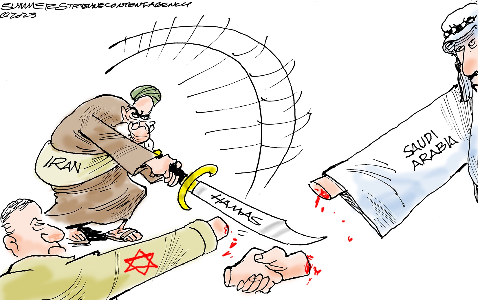 Editorial cartoons for Oct. 15, 2023: Israel-Hamas war, leaderless House -  syracuse.com