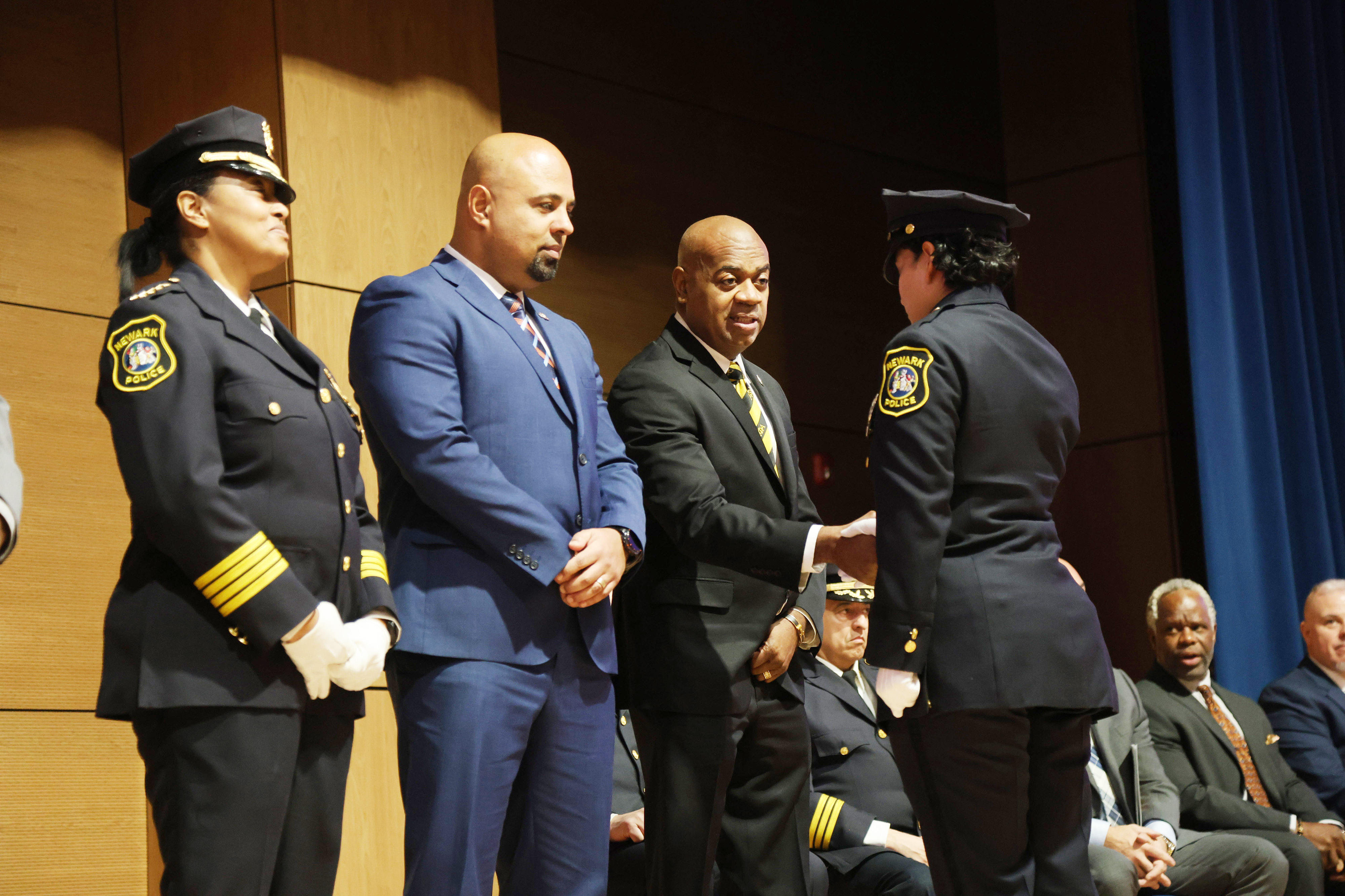 The graduation ceremony for the new class of Newark Police officers ...