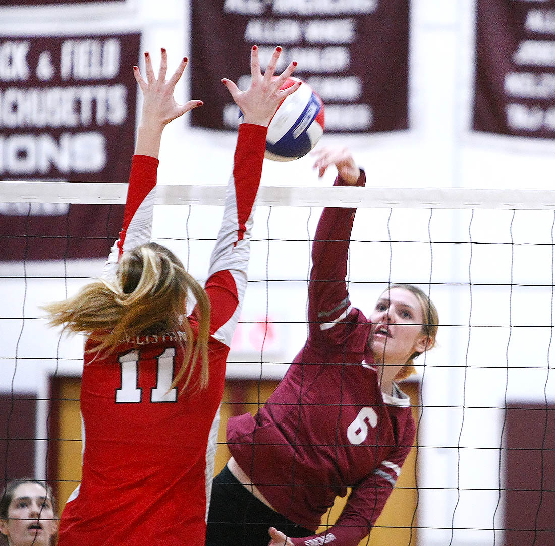 Holliston vs Amherst girls Volleyball 11/9/23 - masslive.com