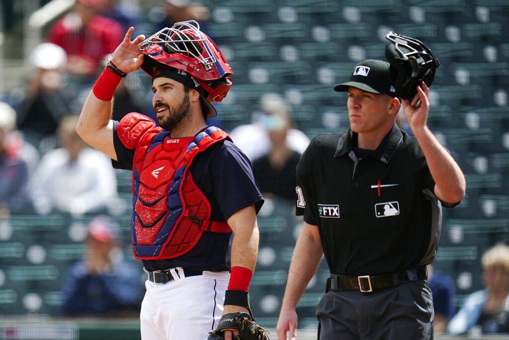 Catcher interference on the rise as big league backstops squeeze in for  pitch framing – KXAN Austin