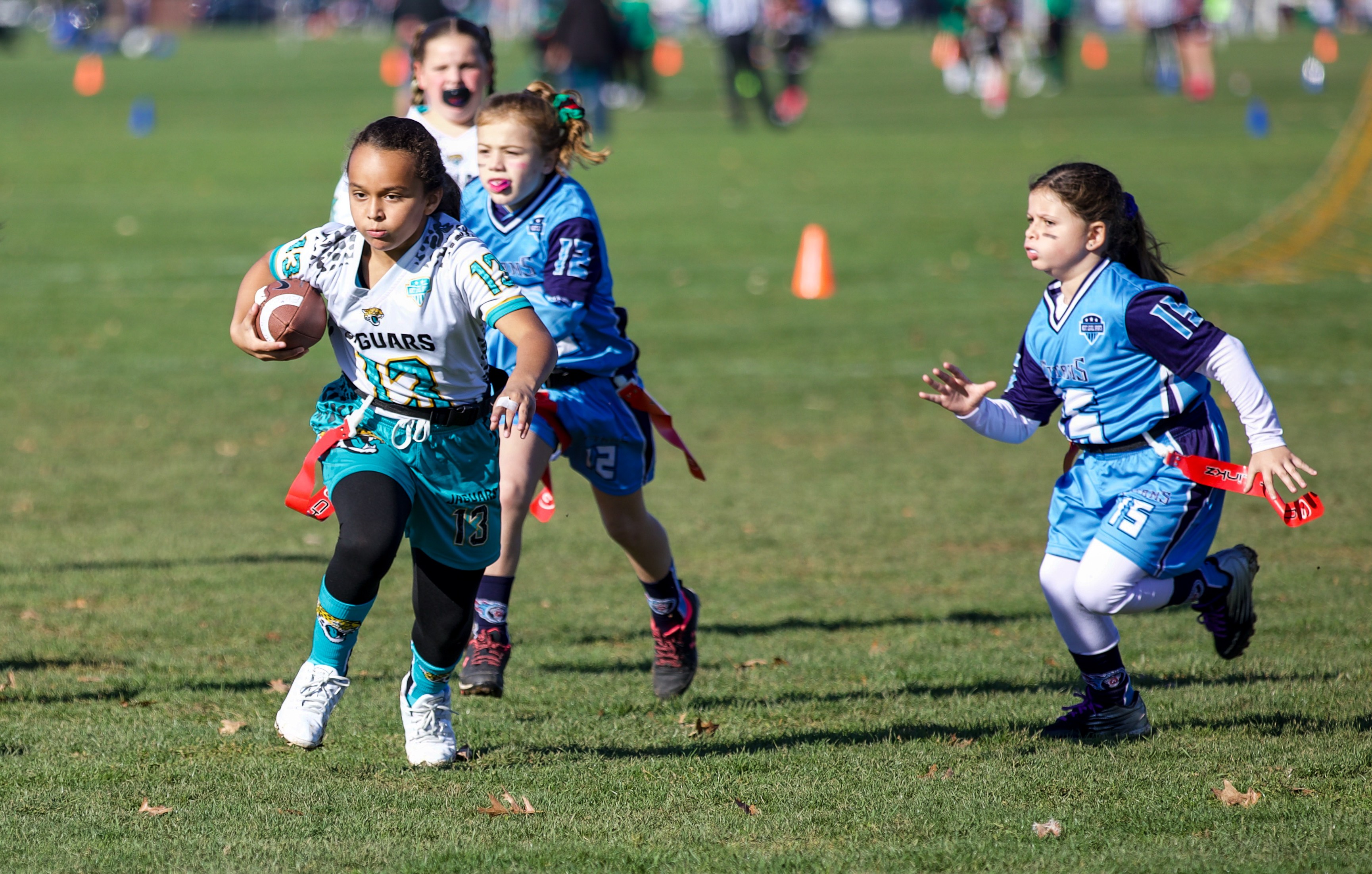 Scenes from Next Level Sports Girls Flag Football 