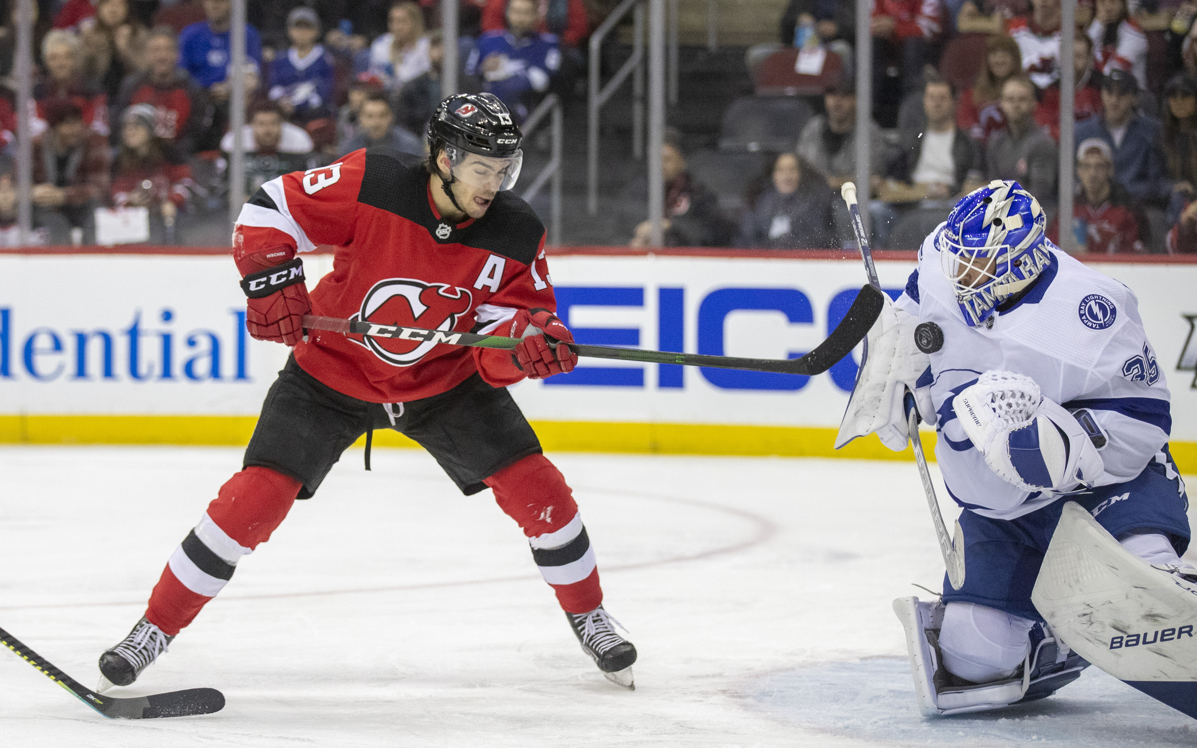 Nico Hischier became the first player - New Jersey Devils