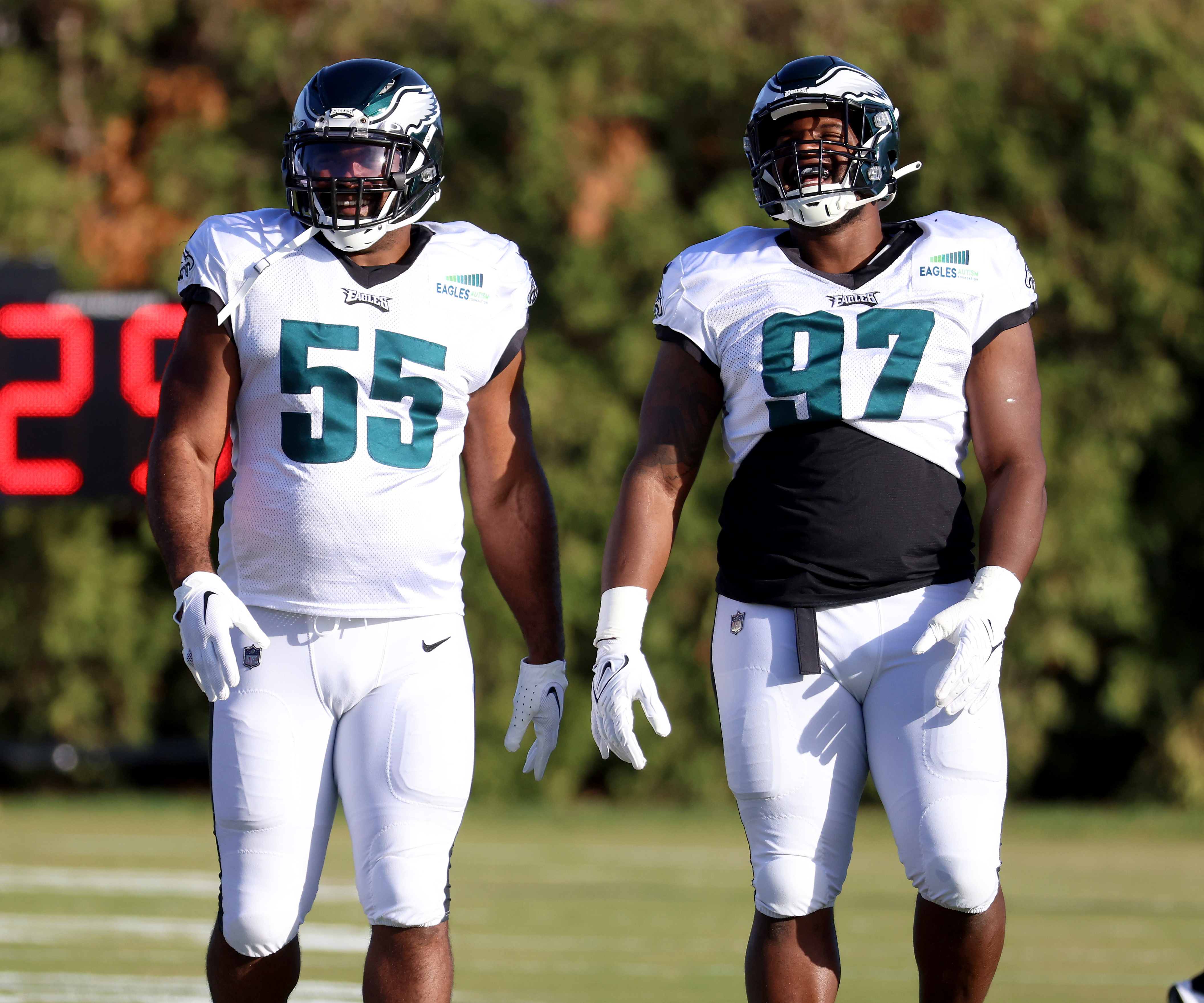 Photos of Philadelphia Eagles practice at NovaCare Complex