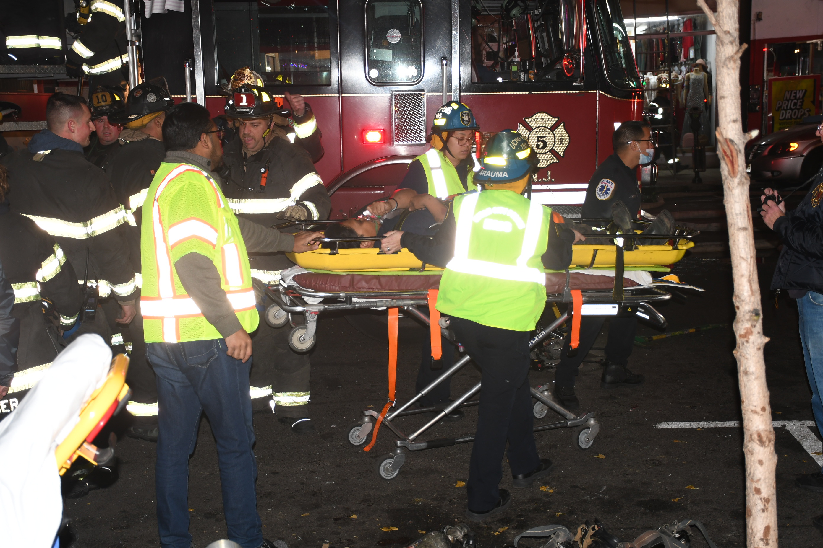 3-alarm blaze in West New York Thanksgiving night, Nov. 23, 2023 - nj.com