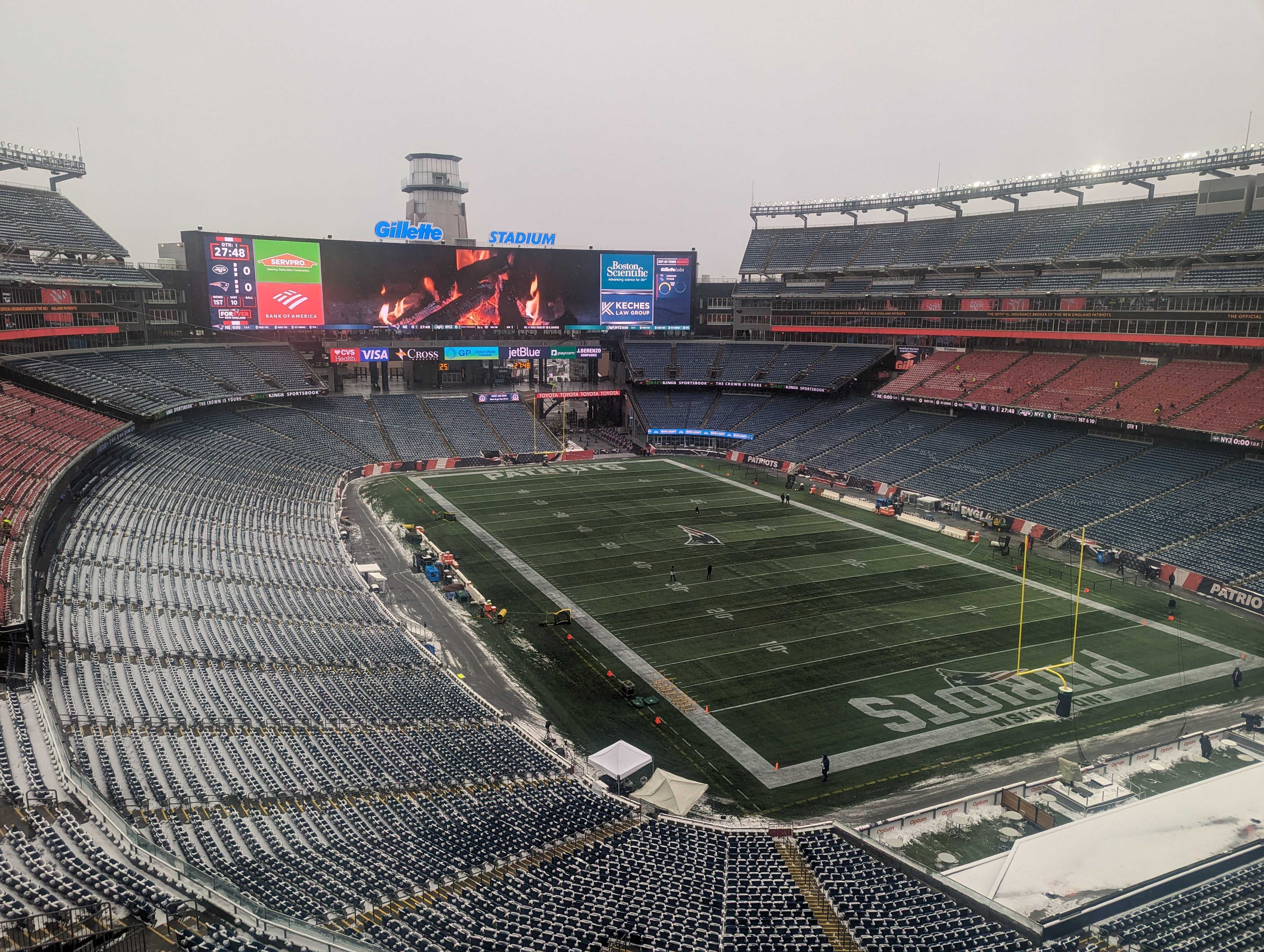 Patriots-Dolphins weather: New England chases No. 1 seed as snow hits Gillette  Stadium - nj.com, image size:4080x3072