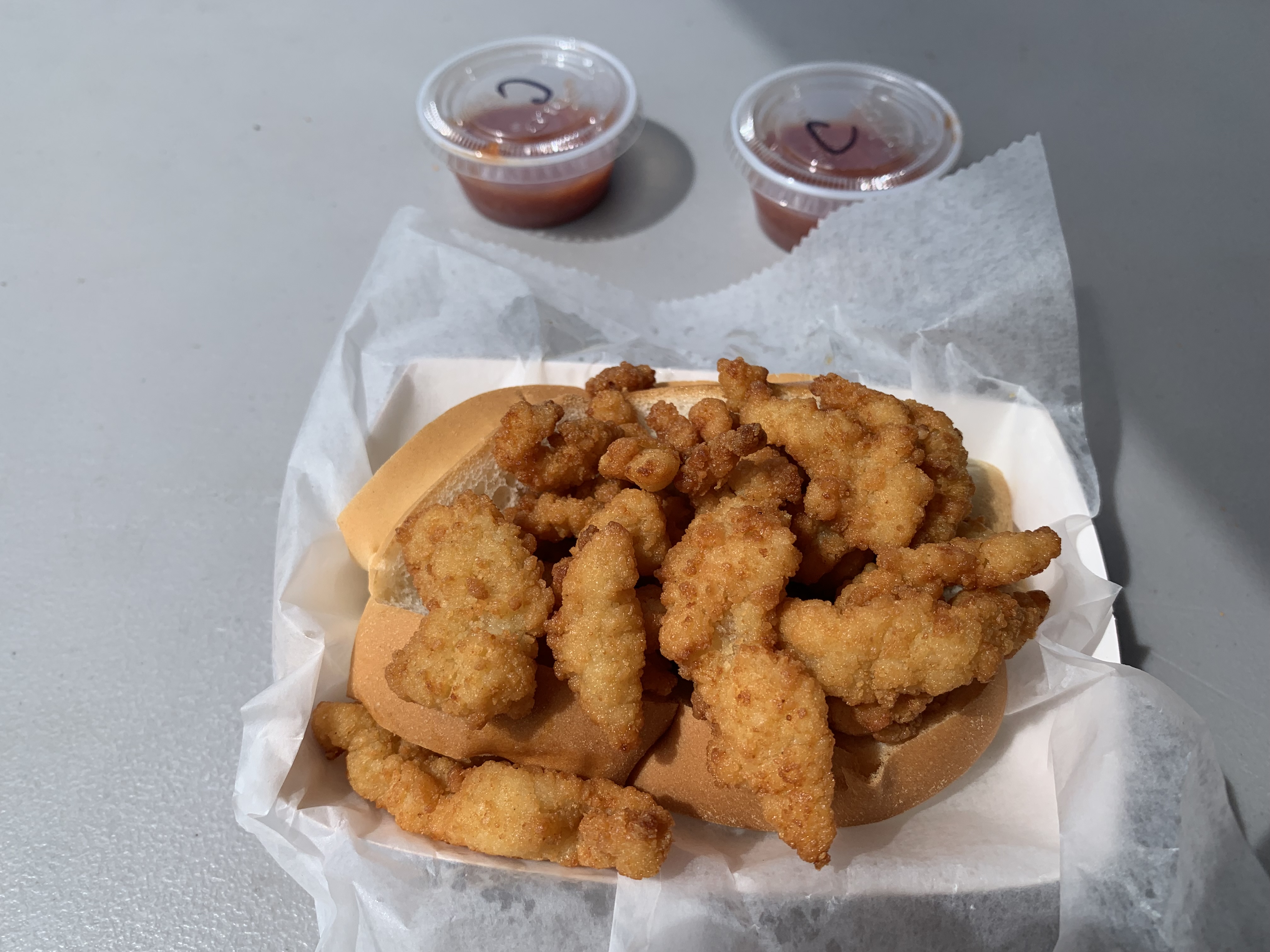 Fried clams from JJ's at the 2023 New York State Fair. (Rick Moriarty | rmoriarty@syracsue.com)