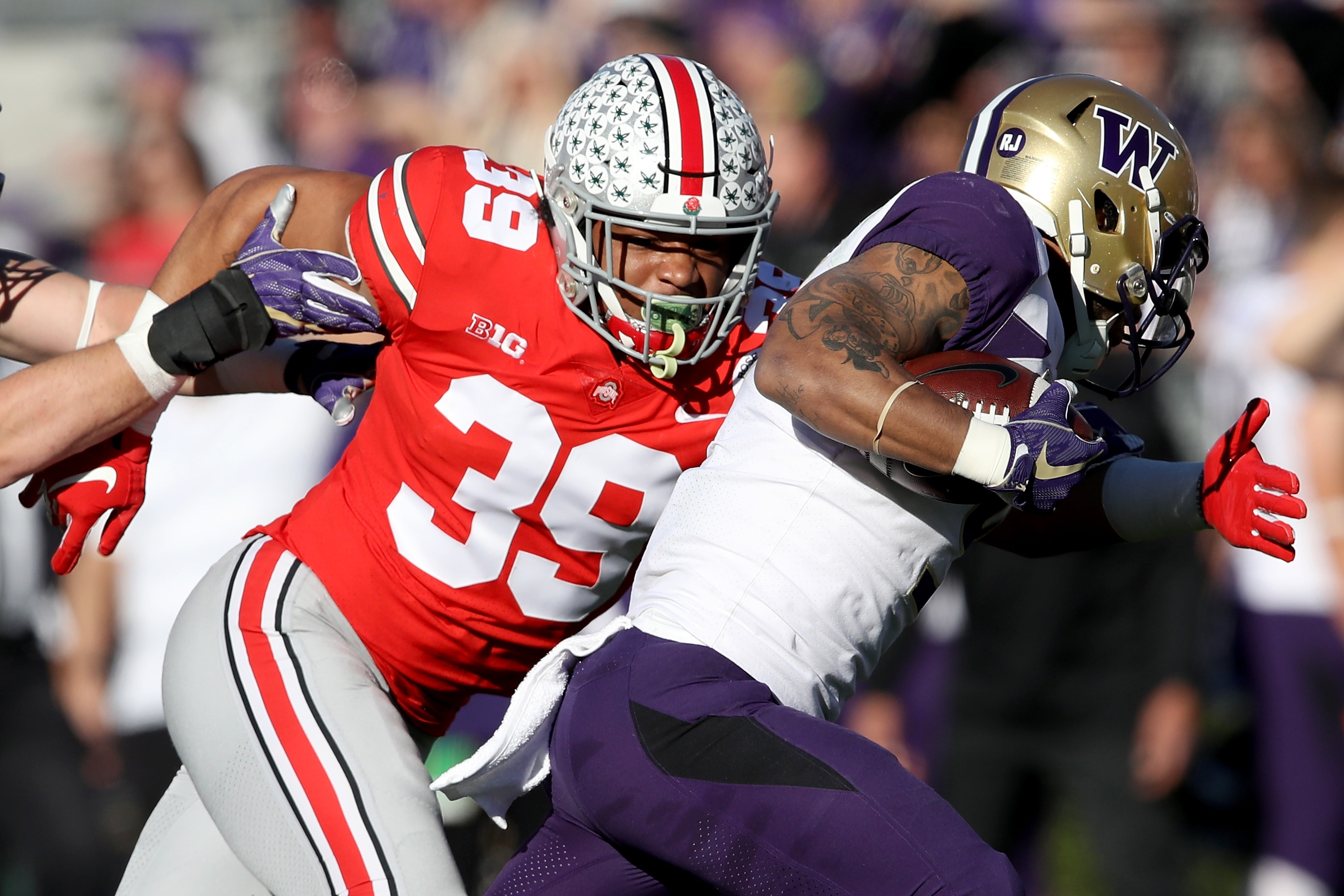 Linebacker Malik Harrison of the Baltimore Ravens looks on in the News  Photo - Getty Images