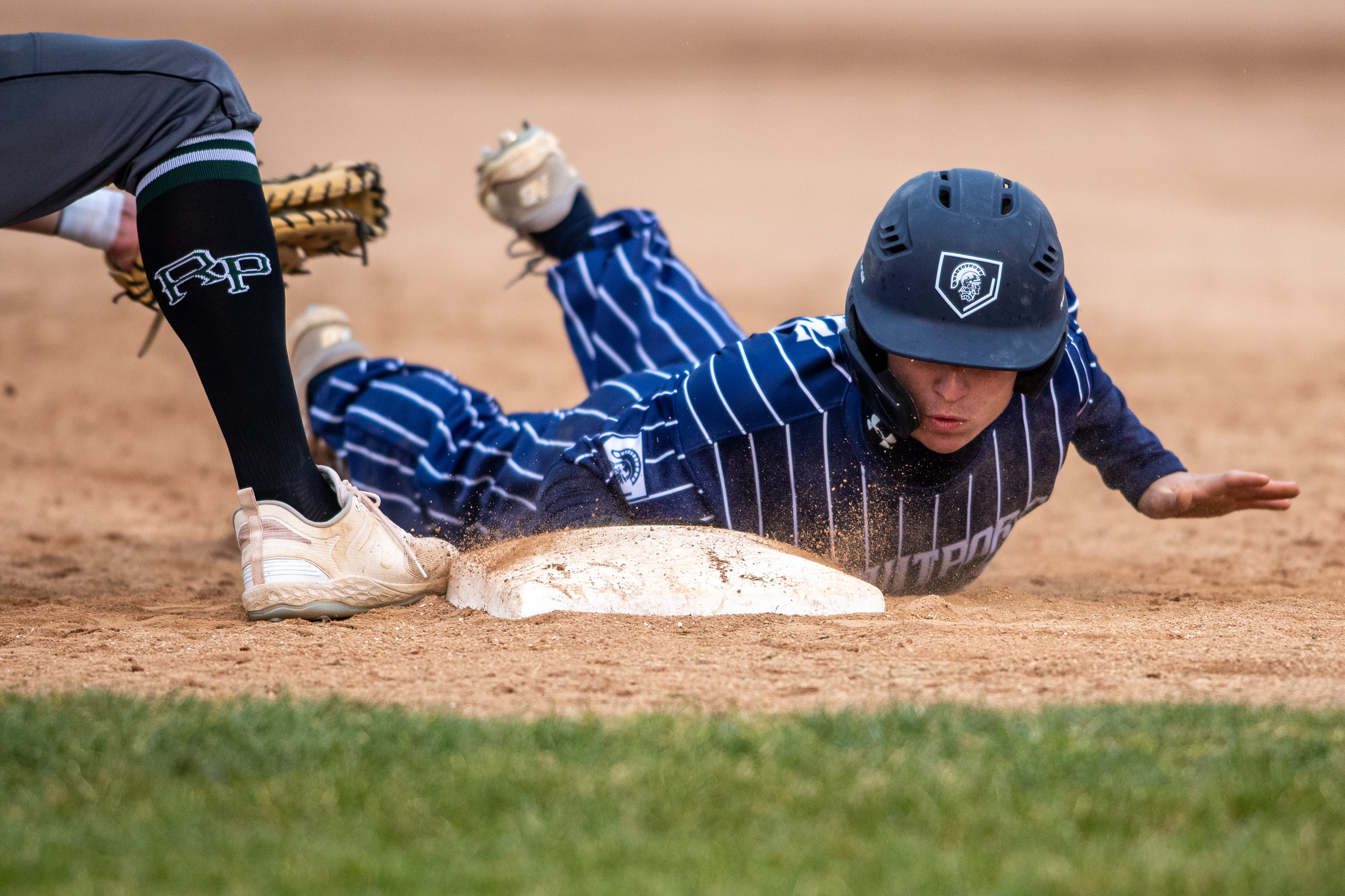 Baldwin Bruins Custom Pinstripe Baseball Jerseys