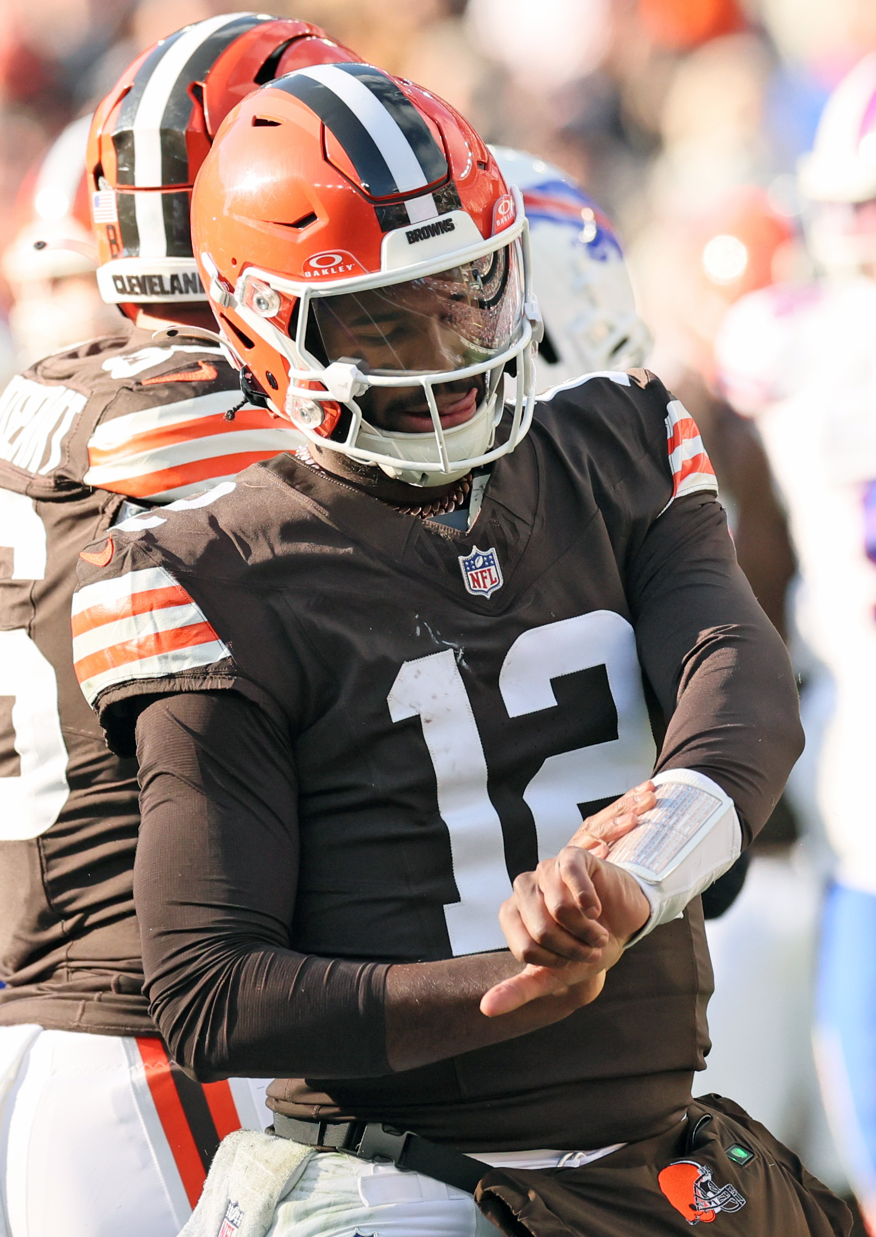 Cleveland Browns quarterback Shedeur Sanders vs. Buffalo Bills ...