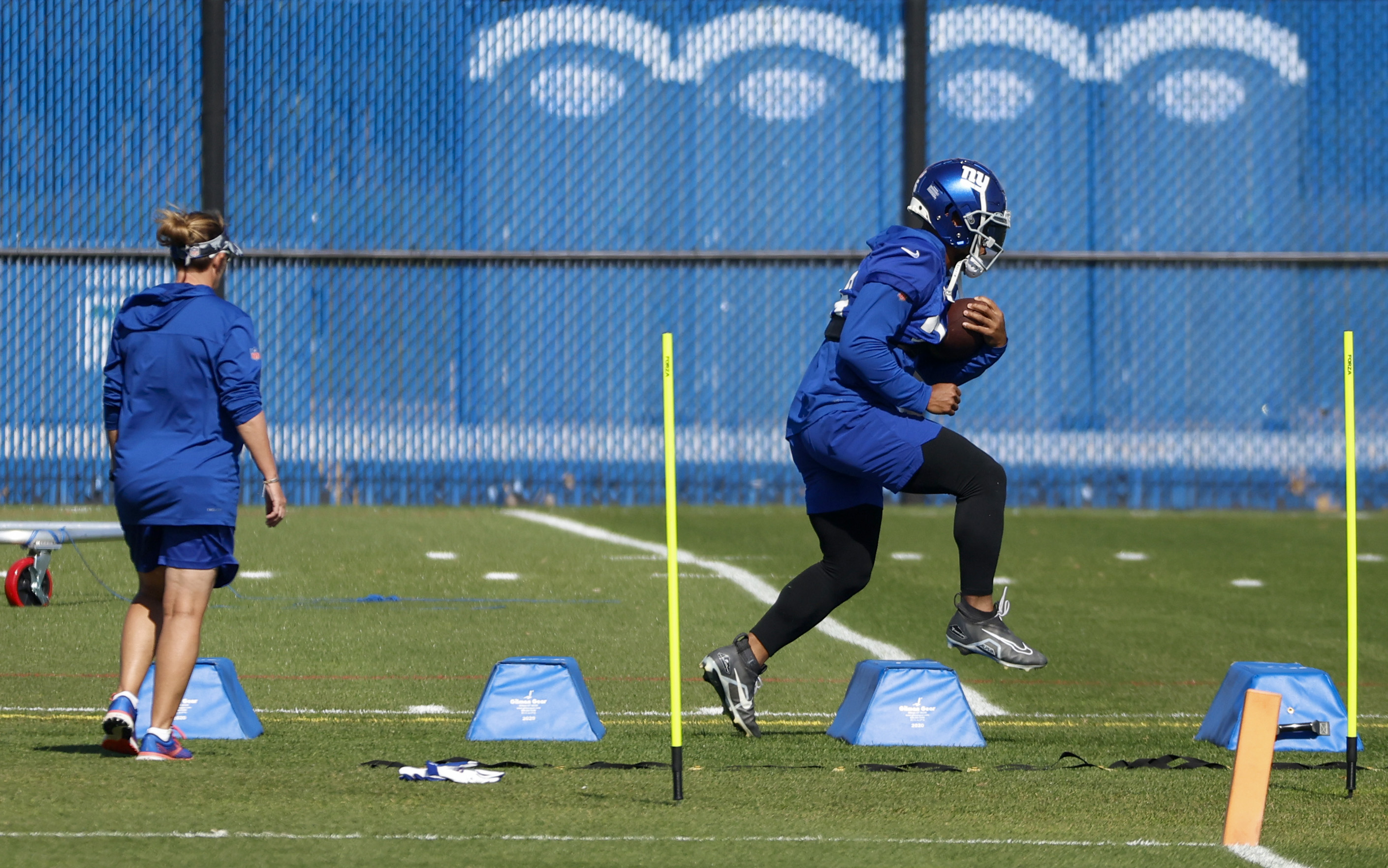 New York Giants practice before NFL Week 6 game against Baltimore