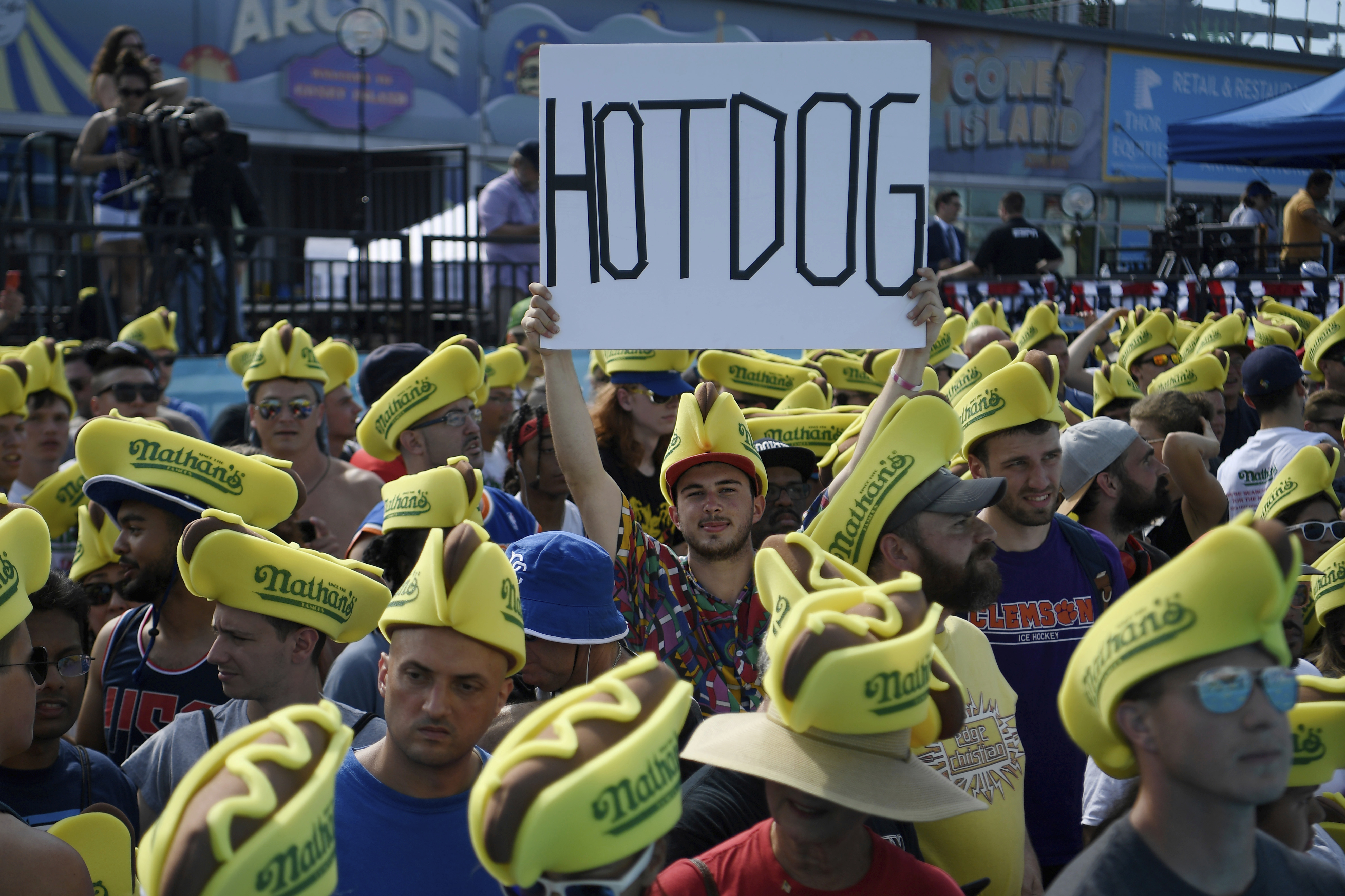 nathan's hot dog hats for sale