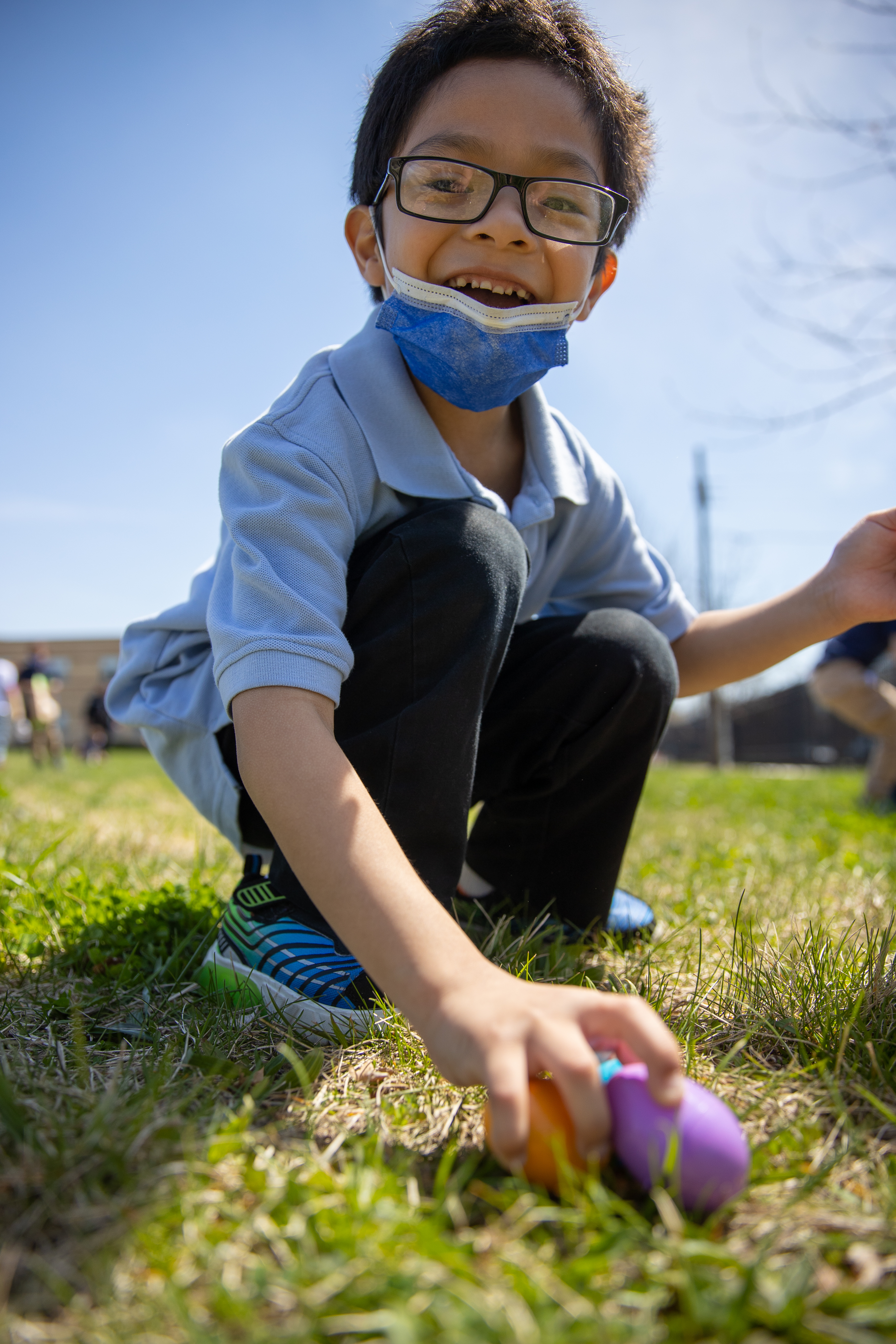 Camden County police officers host Easter egg hunt, April 14, 2022