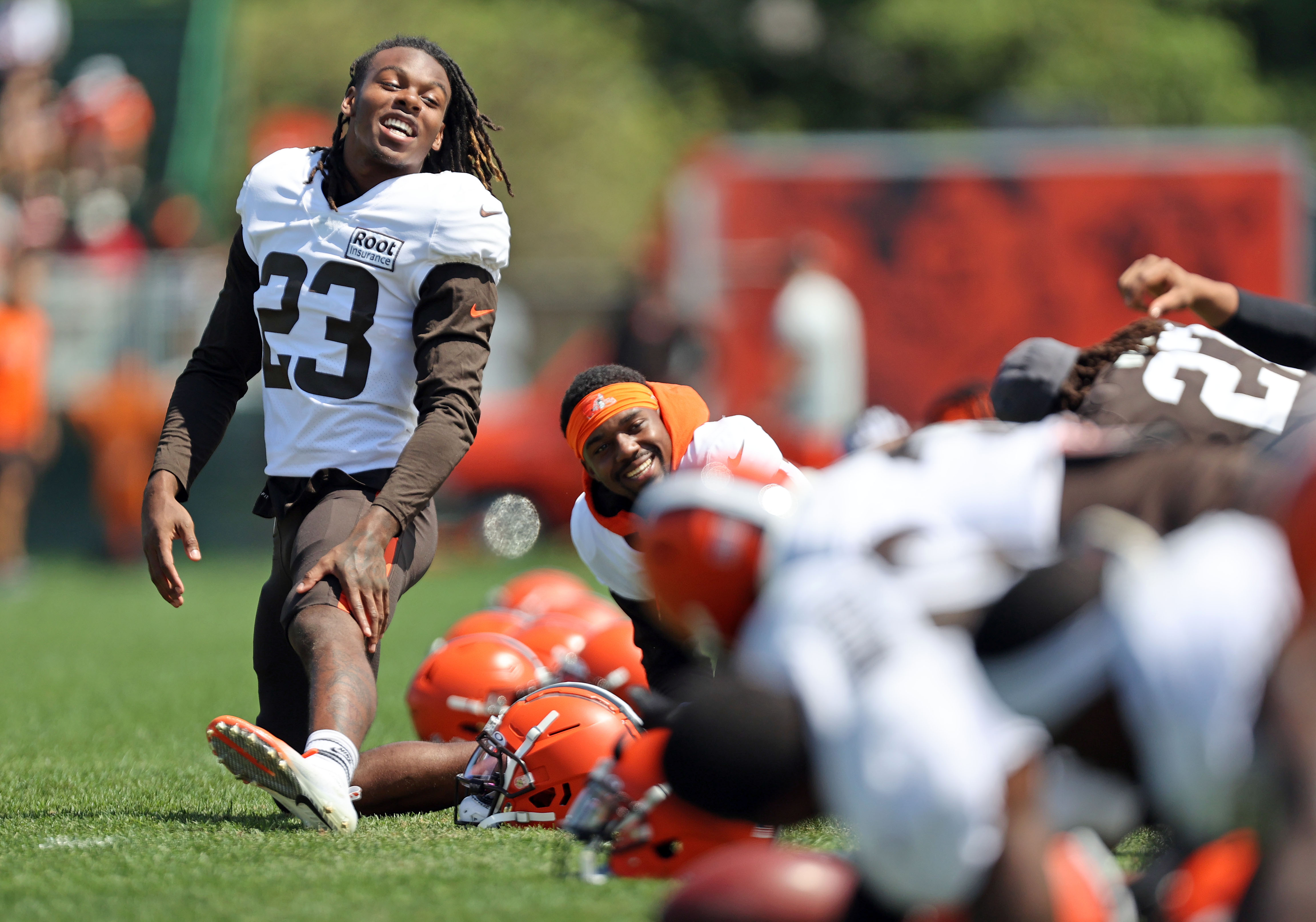 Cleveland Browns cornerback Martin Emerson Jr. (23) is shown