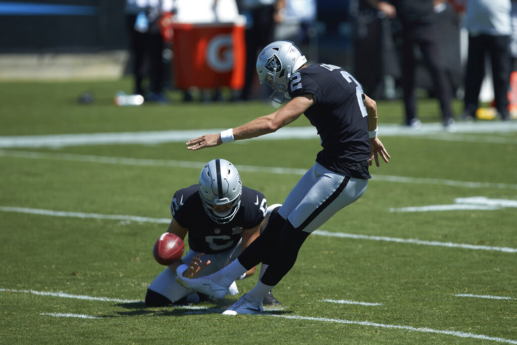 Las Vegas Raiders kicker Daniel Carlson honored by alma mater TCA with  jersey retirement, Sports