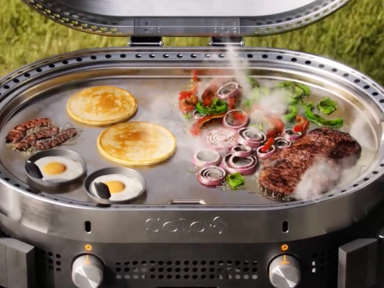 ナショナルジオテック　 ソロテーブル　SOL POT Solo Stove's new Steelfire griddle will make you ditch your