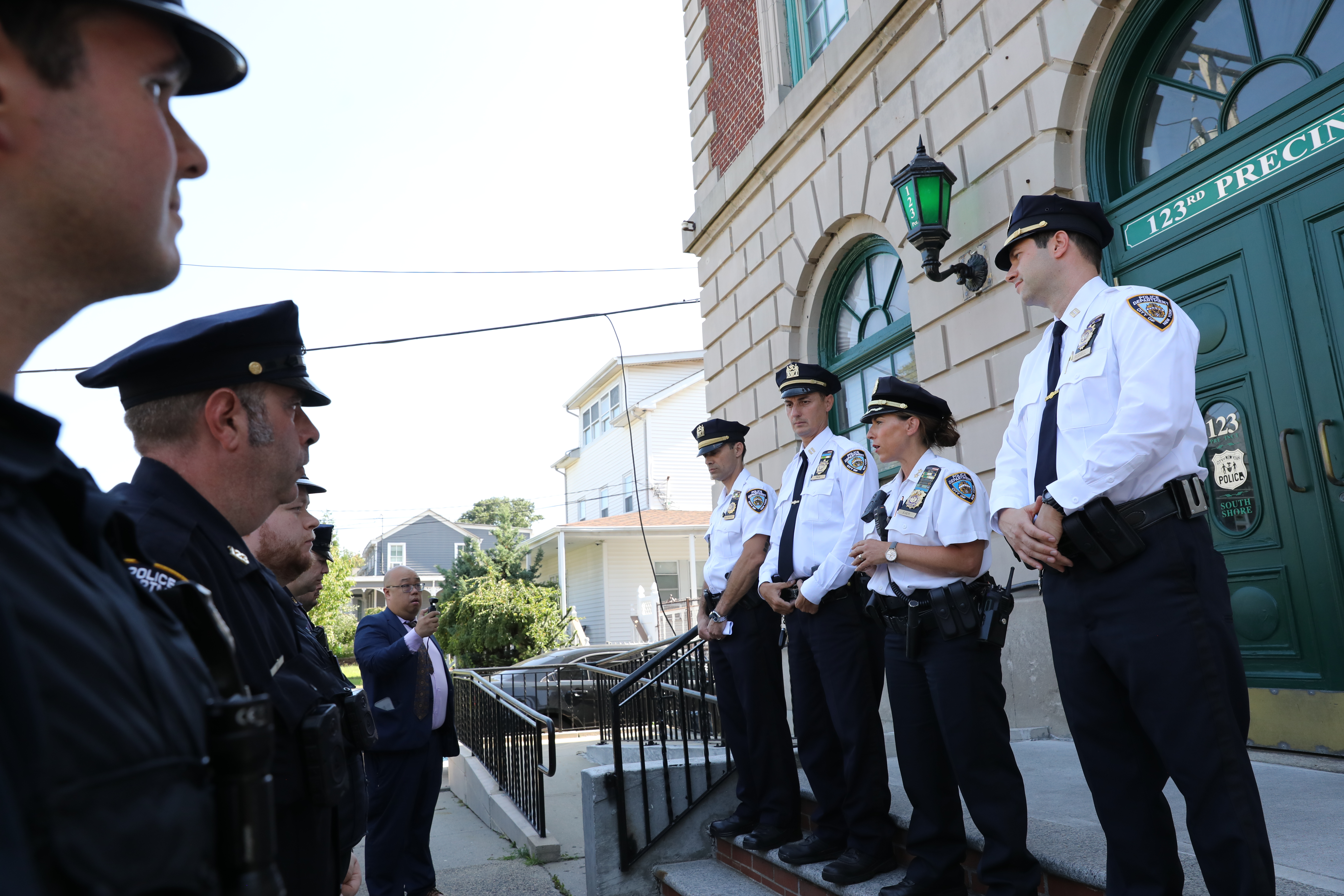 Captain Kevin Russell's first day as the 123rd precinct commander ...