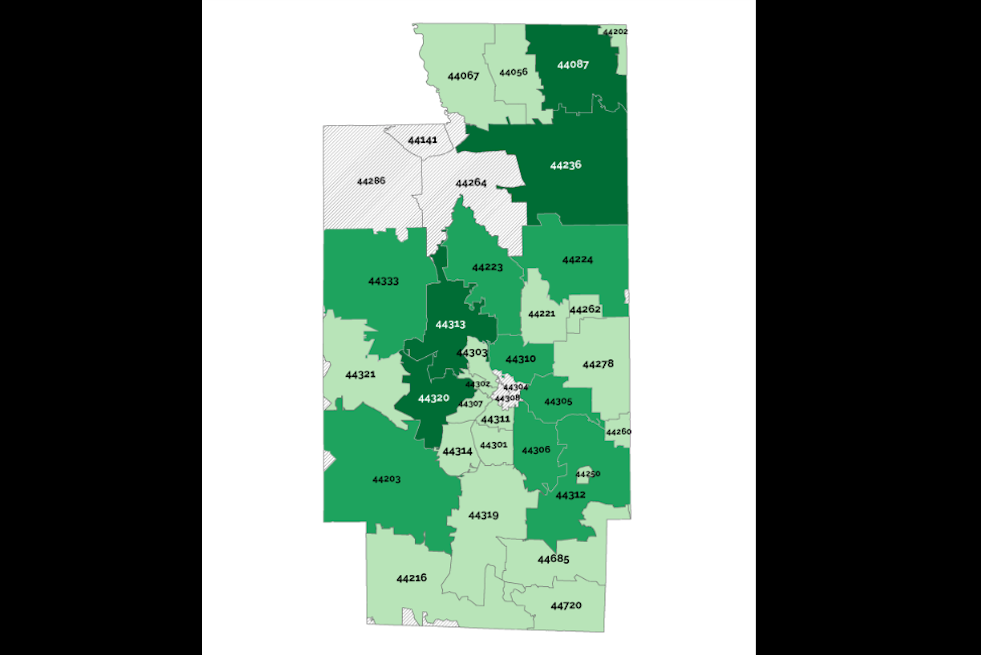 West Akron, Hudson, Twinsburg have highest number of Summit