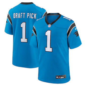 Carolina Panthers Nike Road Game Jersey - Custom - Youth