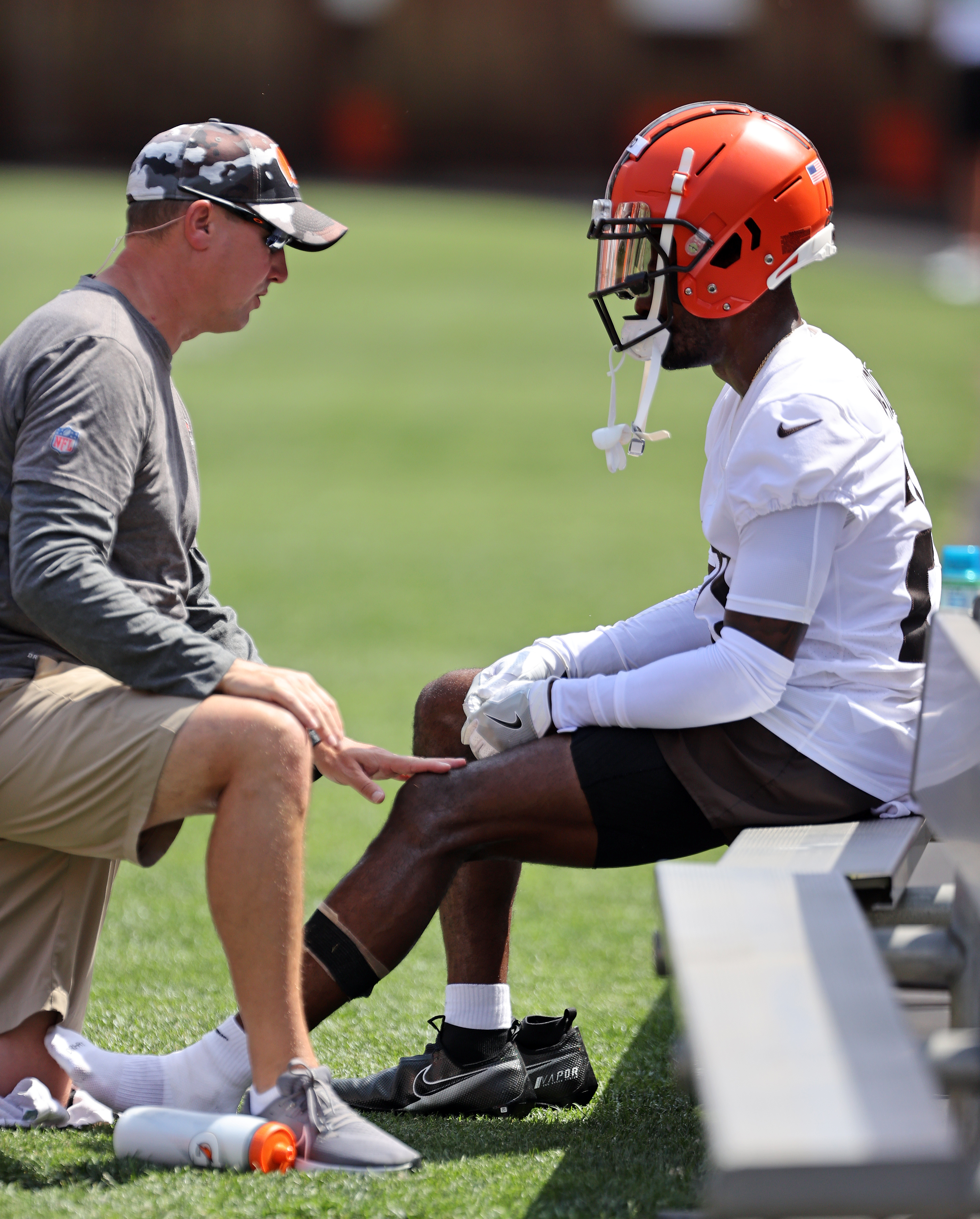 Denzel Ward returns to Cleveland Browns training camp practice