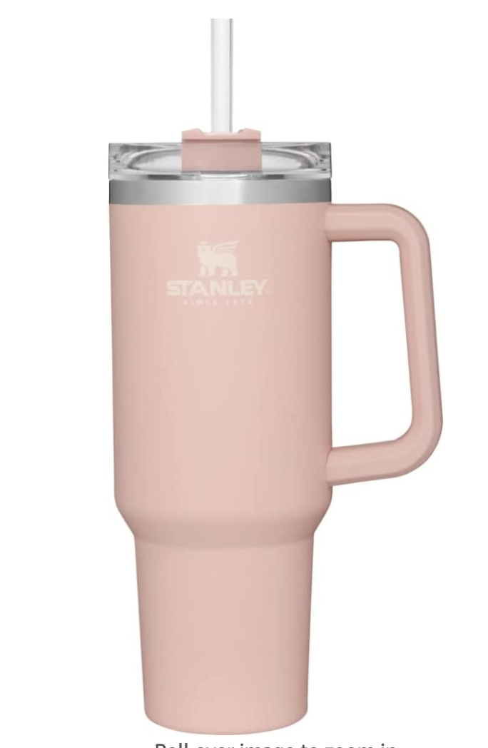 40Oz Tumbler with Handle,Stainless Steel Travel Mug with 2-In-1Straw and  Sip Lid