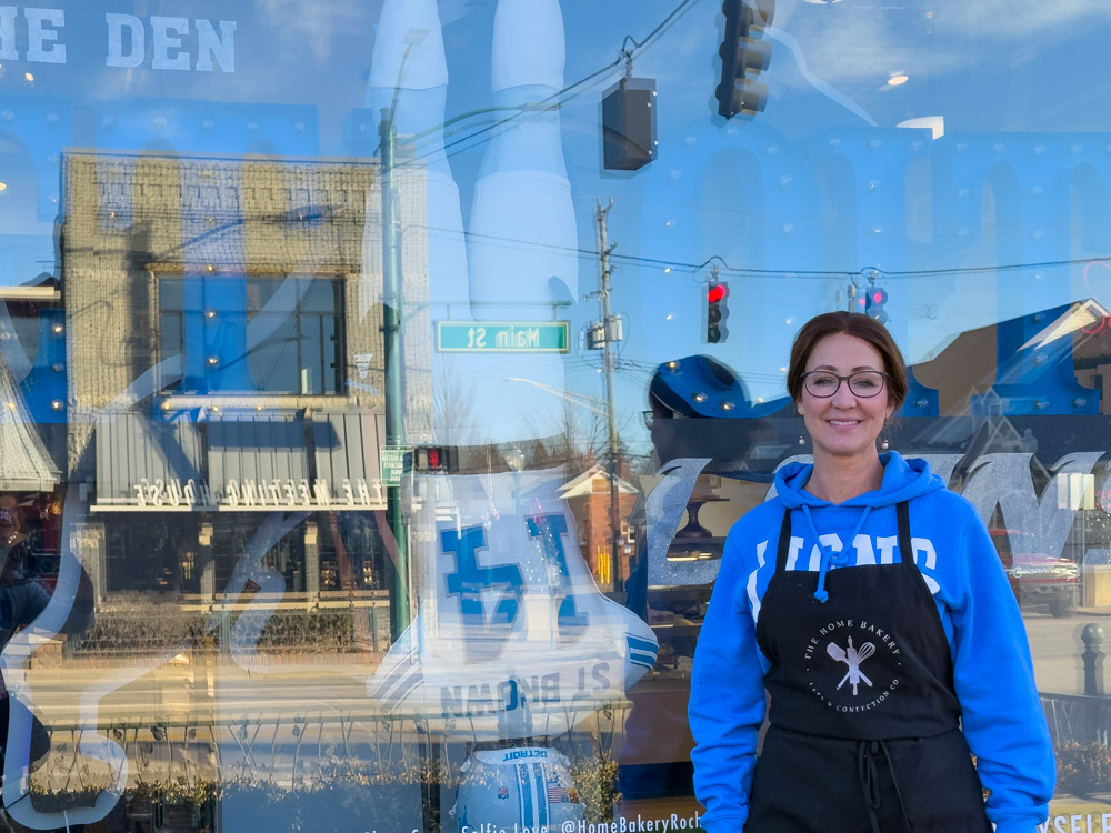 Heather Tocco, owner of the Rochester-based Home Bakery, has gained widespread attention after she and her team created a life-size cake inspired by Detroit Lions wide receiver Amon-Ra St. Brown’s touchdown celebration during the team’s Week 9 victory over the Green Bay Packers.