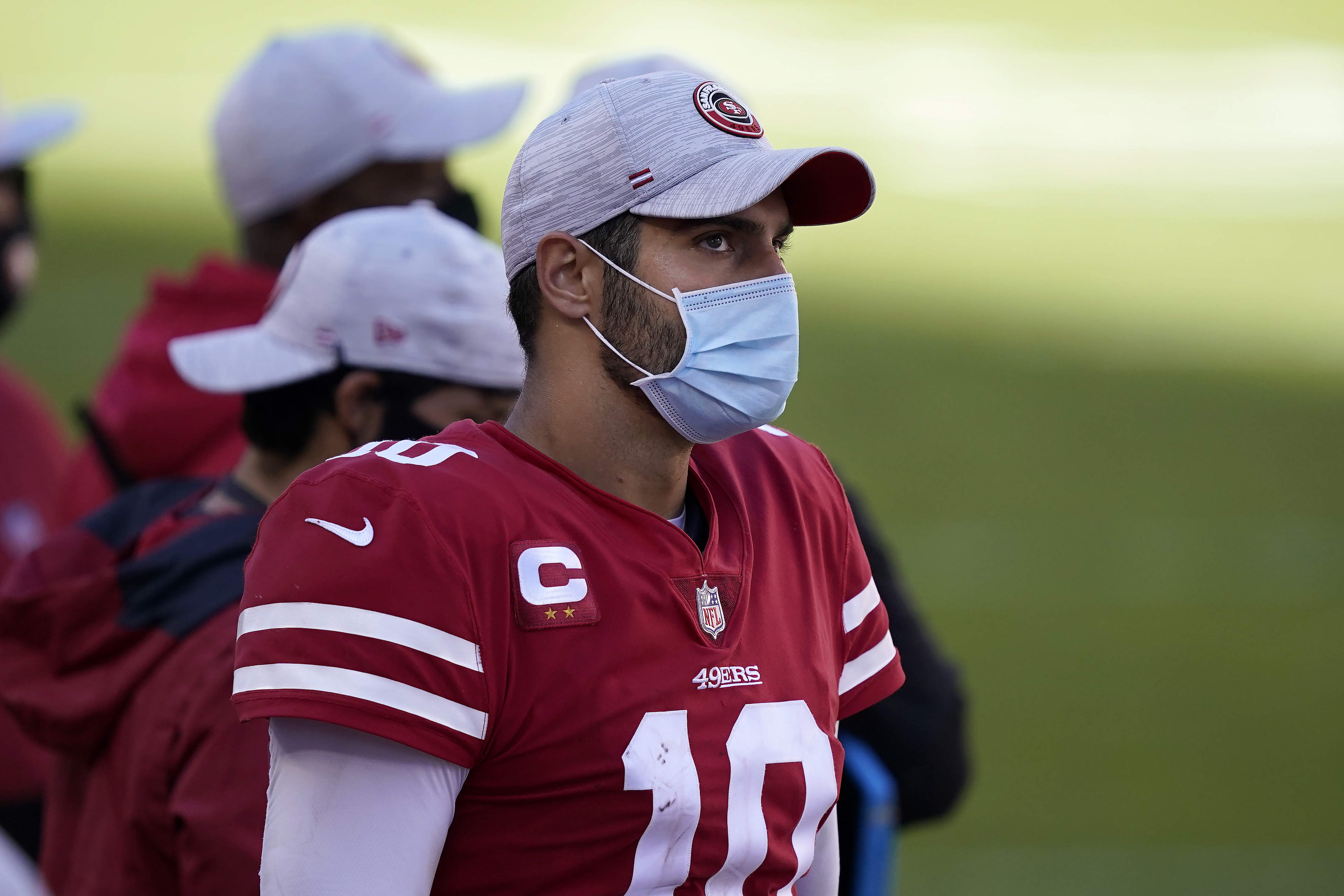 Jimmy Garoppolo pulled again with ankle injury as he and 49ers