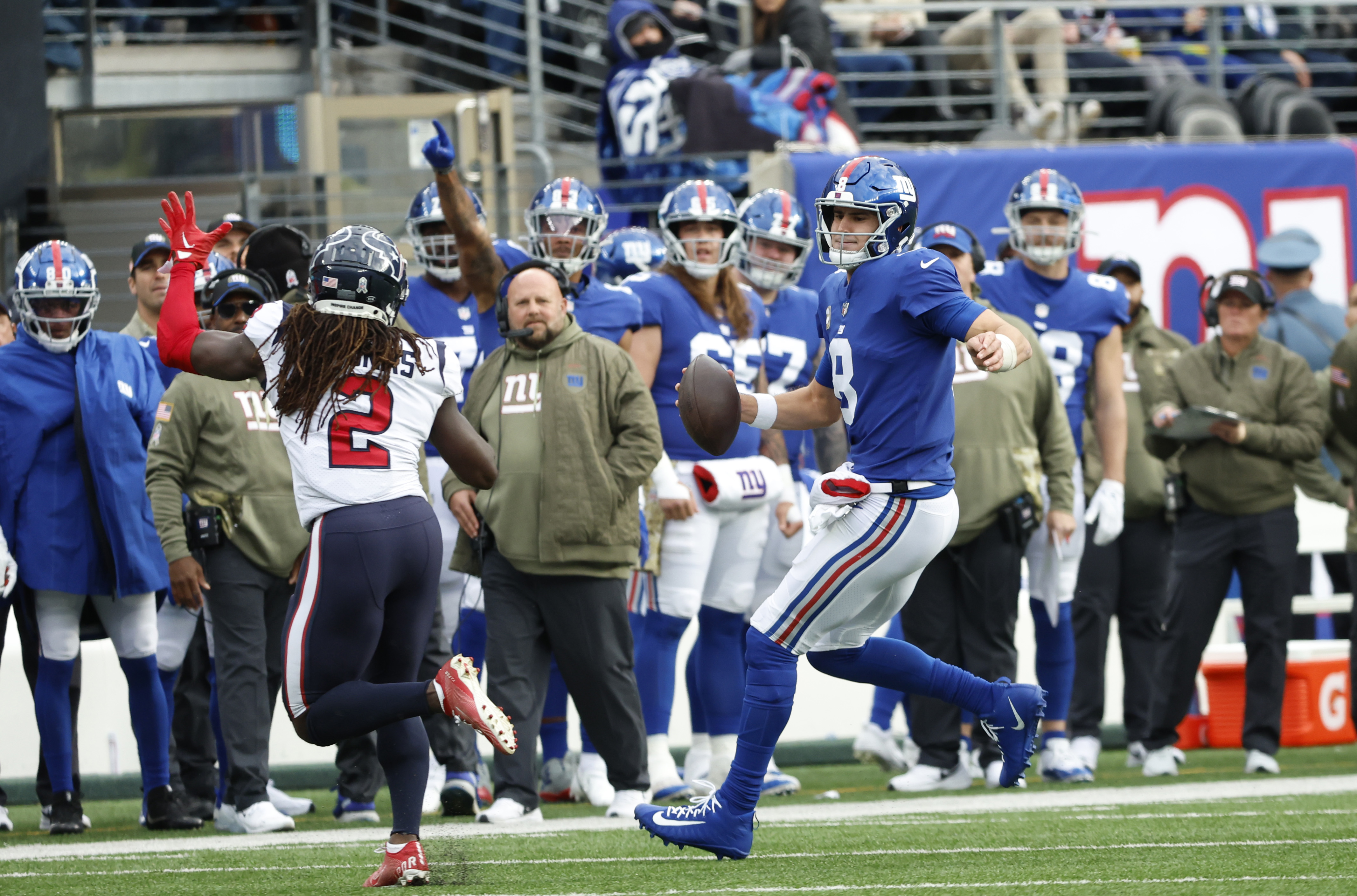 Giants' Kenny Golladay, benched vs. Texans, on message to fans who booed  him: 'I don't say nothing to 'em' 