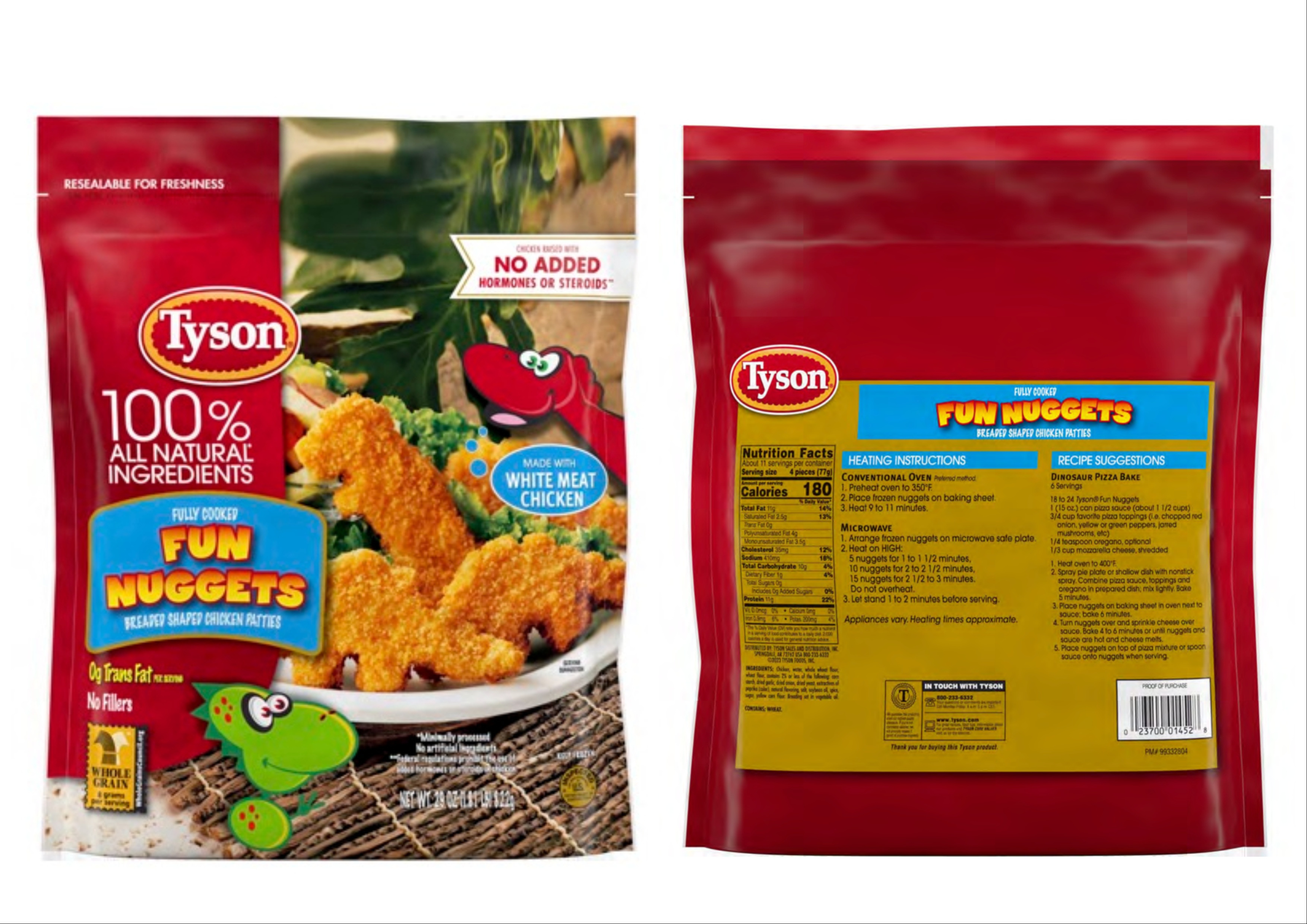 Tyson recalls nearly 30,000 pounds of chicken patties for possible