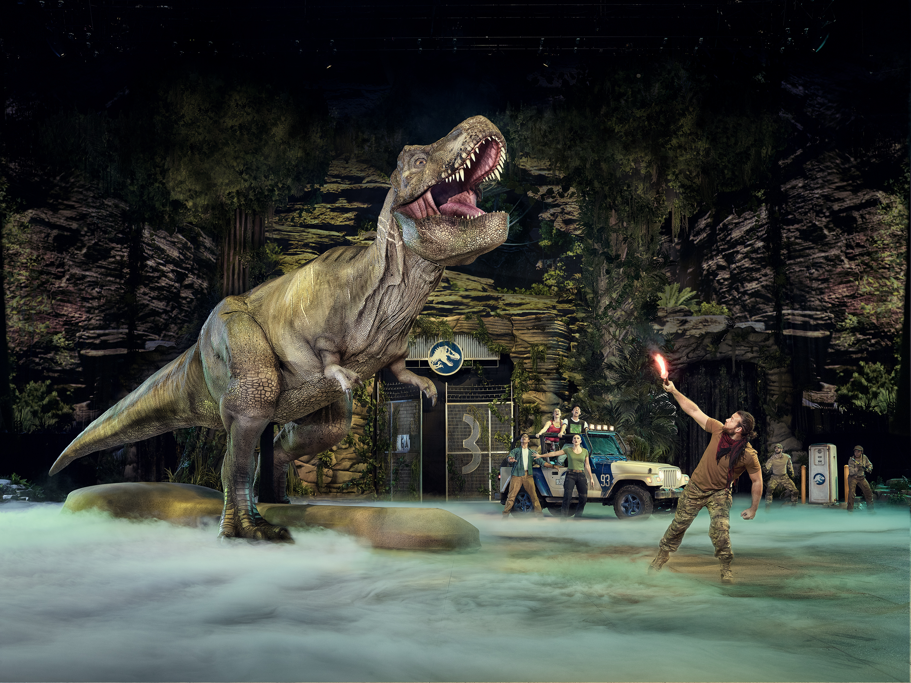 The Jurassic World Live Tour is coming to Worcester's DCU Center for multiple weekend performances in April 2023. Photograph courtesy of Jurassic World Live Tour via Feld Entertainment.