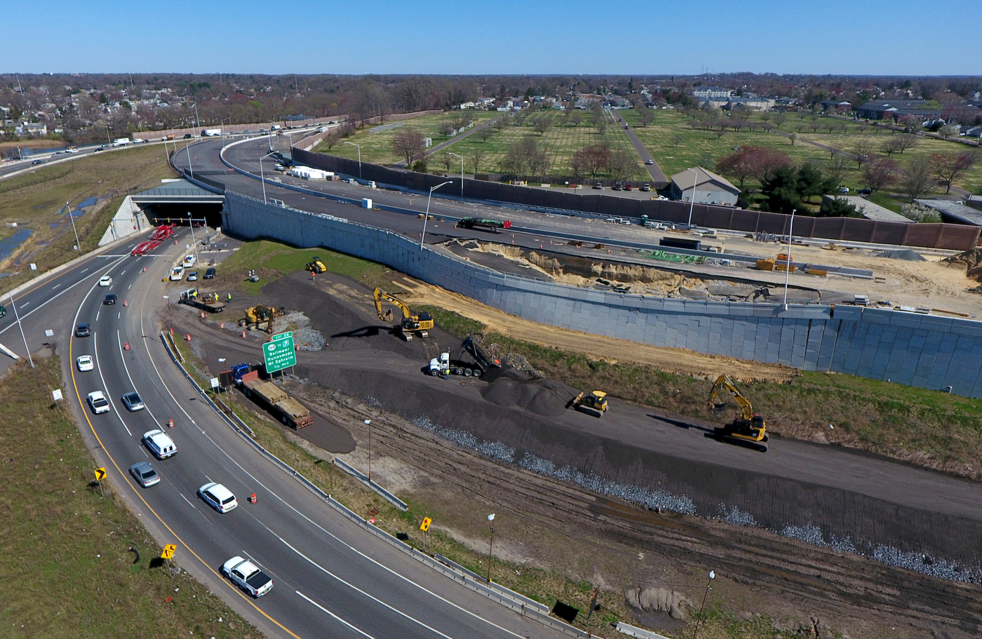 I 295 Project Was 4 Years Behind Schedule Before Retaining Wall Collapsed Dot Says Nj Com