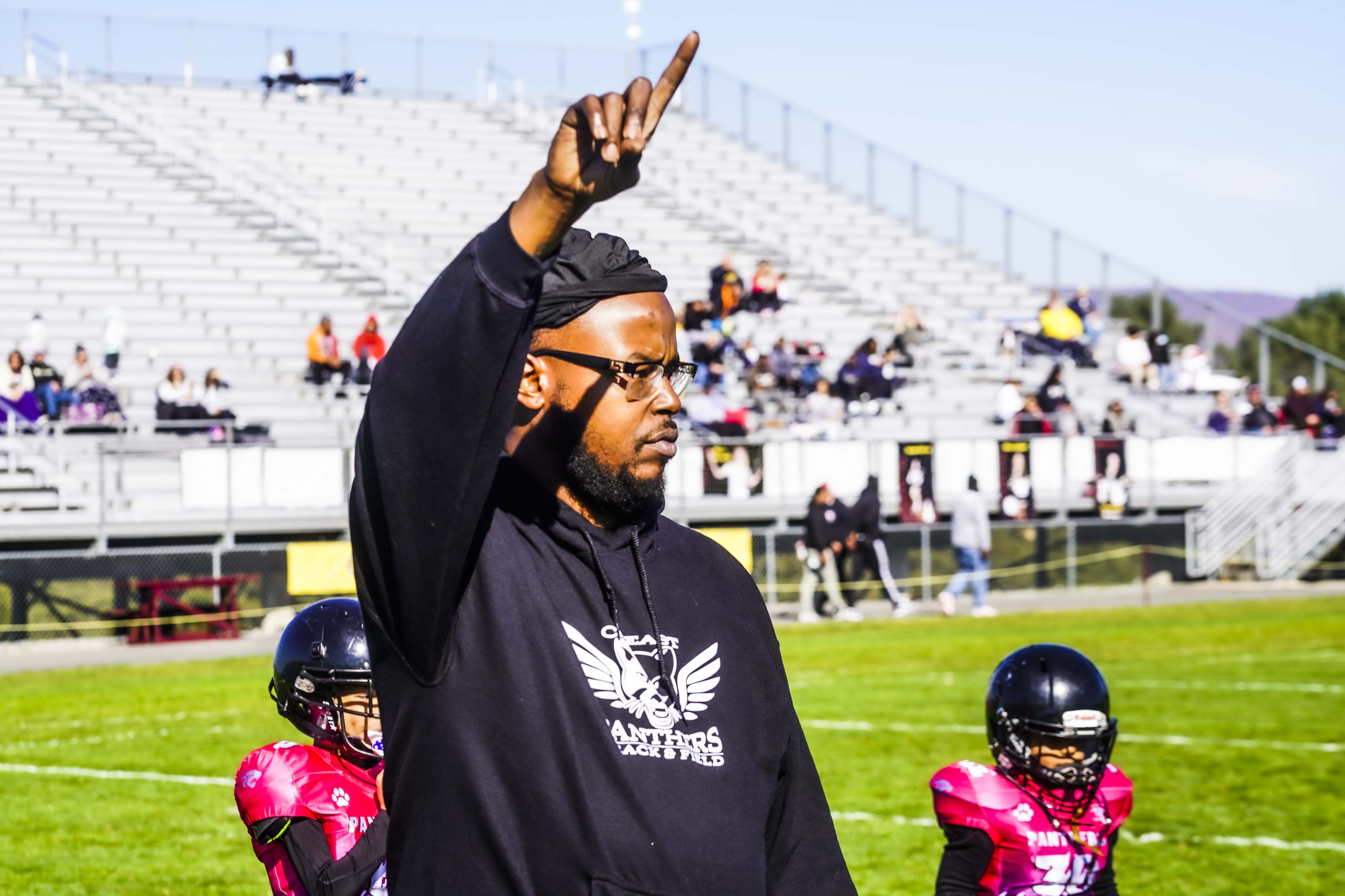 Tri-Community Panthers smurf football team 