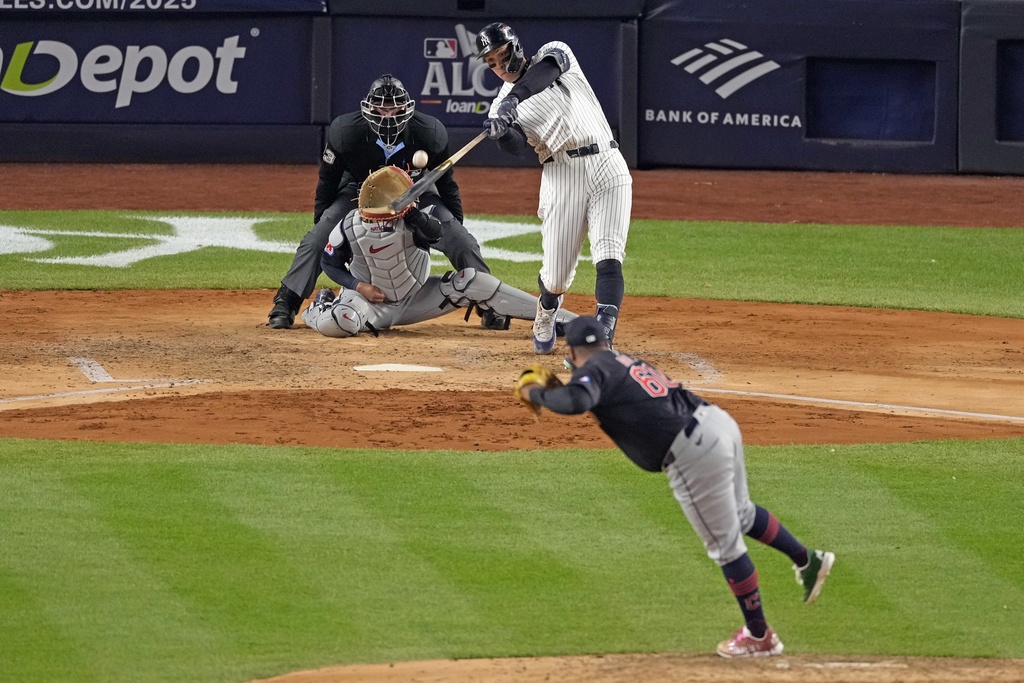 Cleveland Guardians vs. New York Yankees in game 1 of the ALCS, October