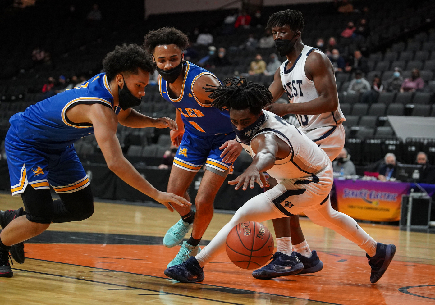 Allen boys basketball plays Pocono Mountain West in 2021 District 11 ...