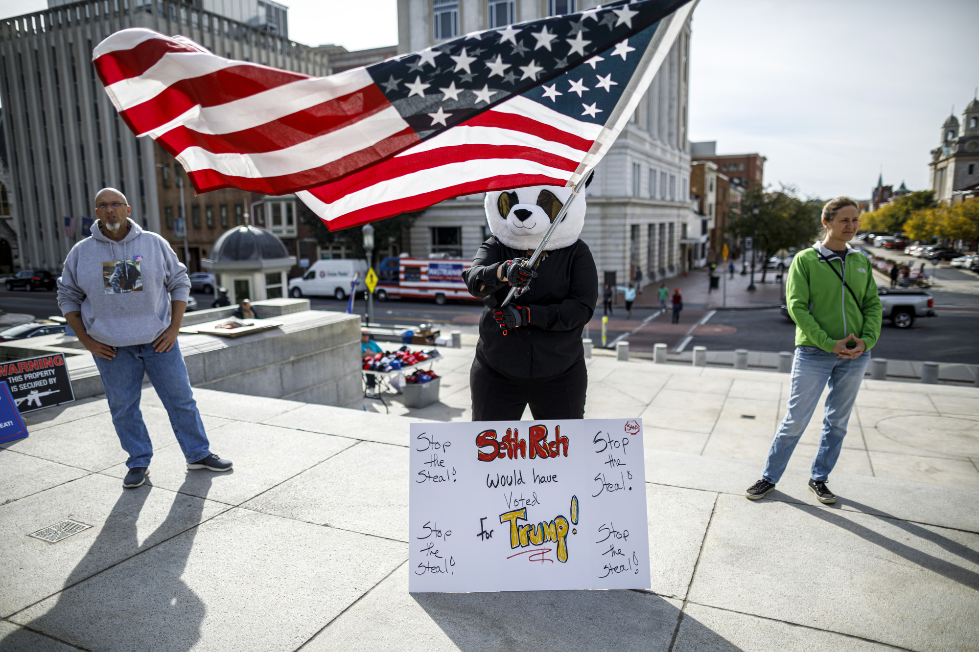 A rally to "Stop the Steal" and to count every legal vote of the election is held at the Pennsylvania state Capitol in Harrisburg, November 5, 2020.
Dan Gleiter | dgleiter@pennlive.com