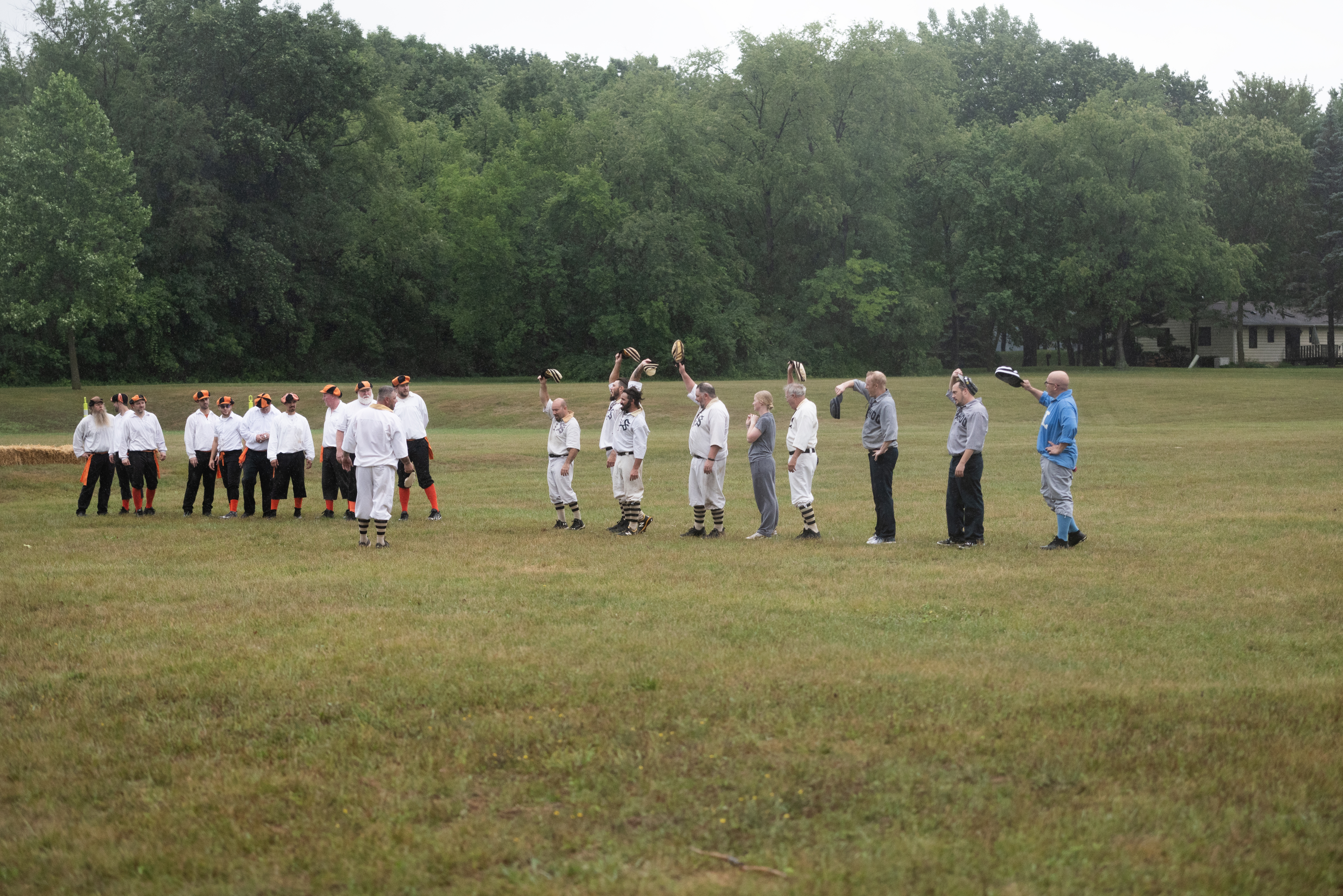 Battle Creek 9's vintage base ball team barnstorming like its 1863