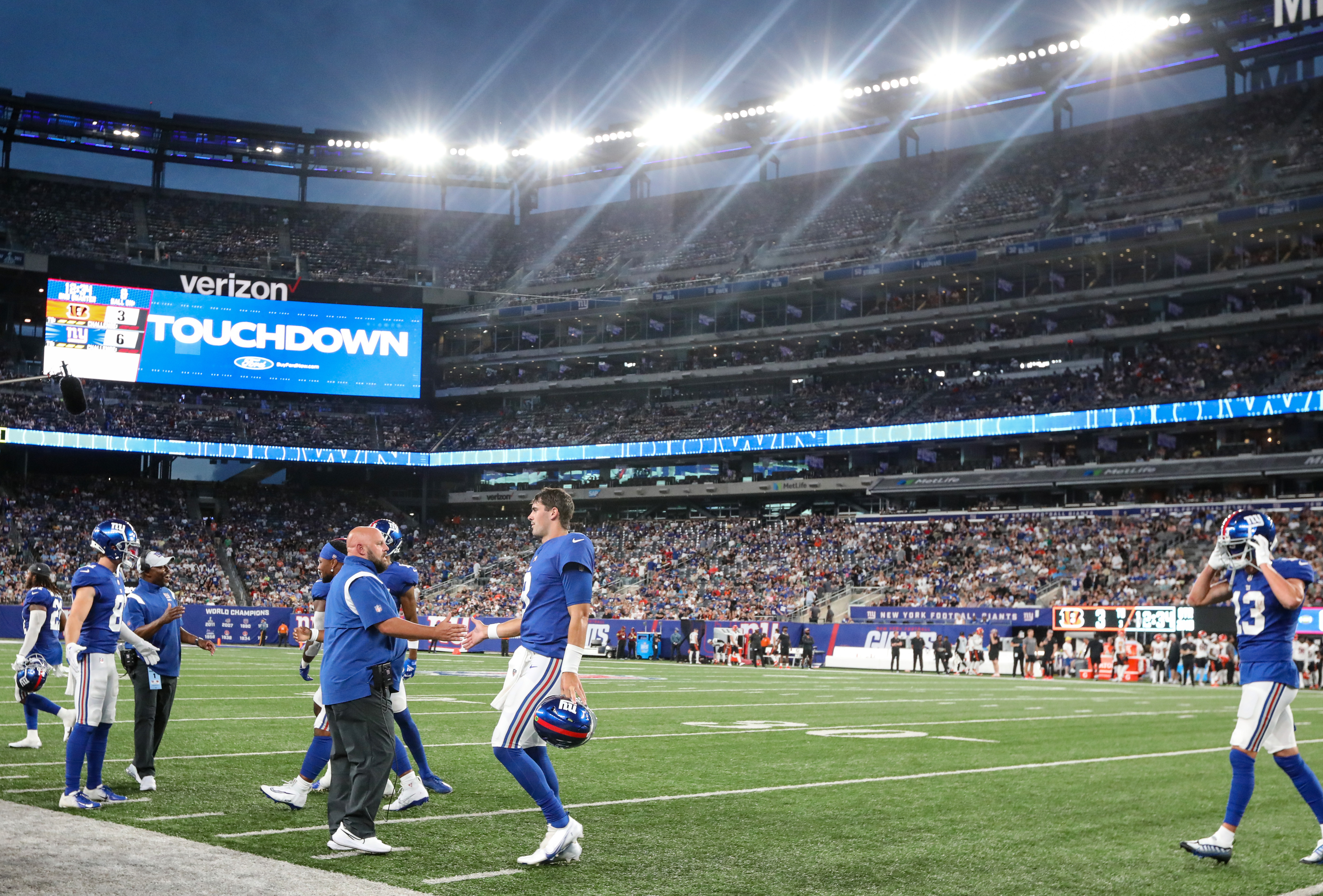 New York Giants running back Antonio Williams (21) during an NFL preseason  football game against the