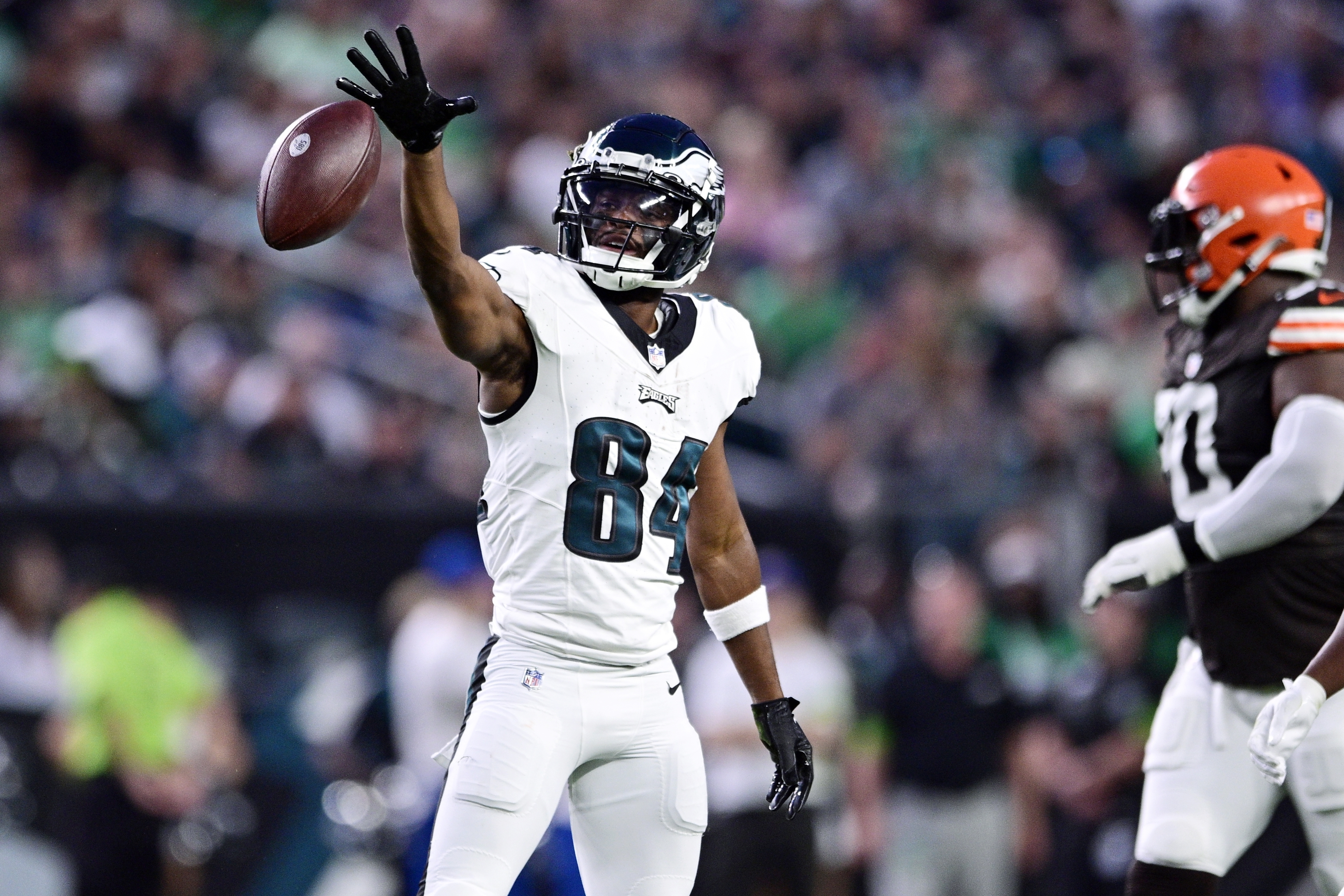 WATCH: Brady Russell catches touchdown pass in Eagles preseason game