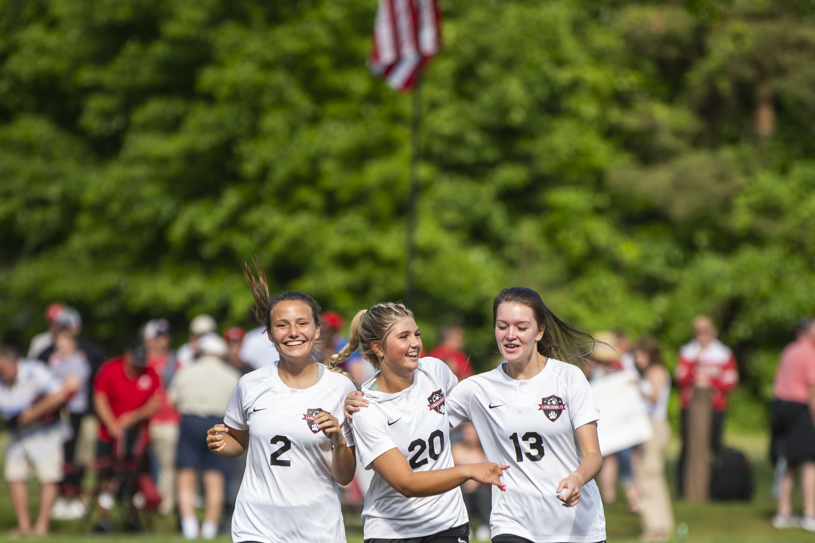 Laingsburg girls soccer defeats Valley Lutheran regional semifinal